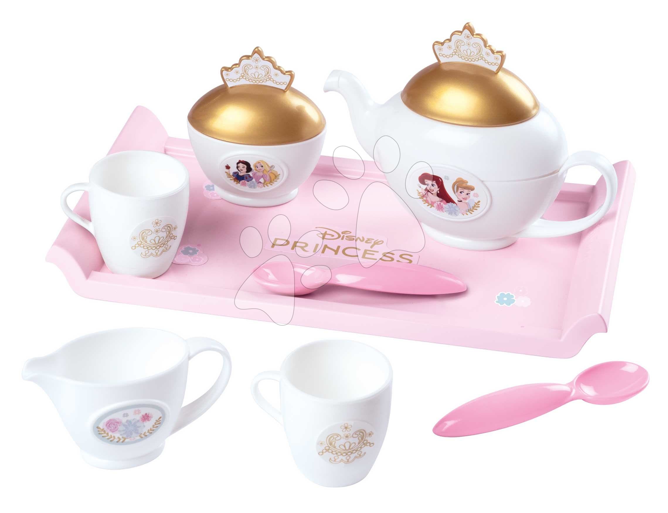 Čajová súprava na tácke Disney Princess Tea set Smoby ružová s 8 doplnkami 1