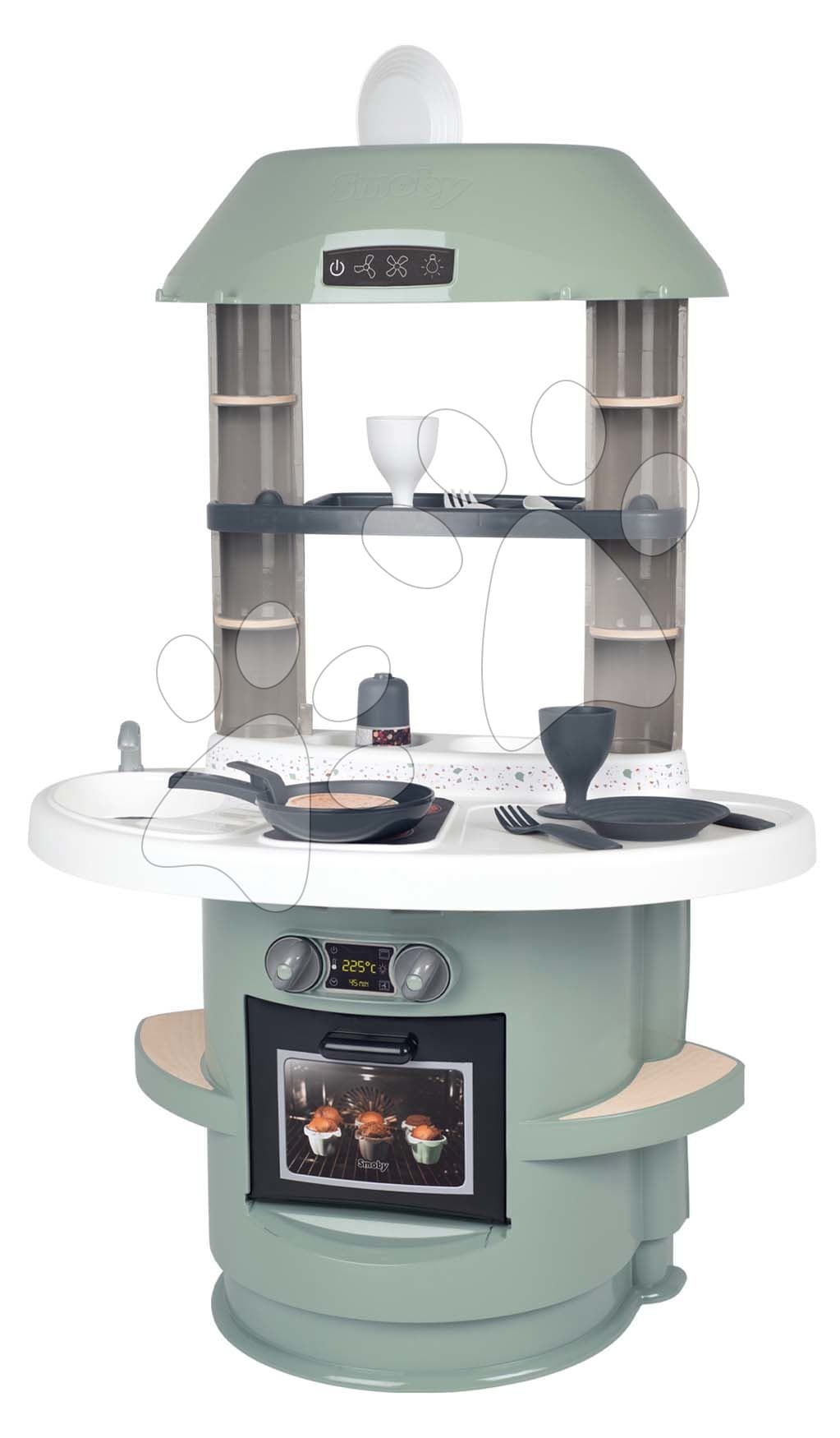 Kuchynka Nova Kitchen Smoby v minimalistickom dizajne s 13 doplnkami výška 78 cm
