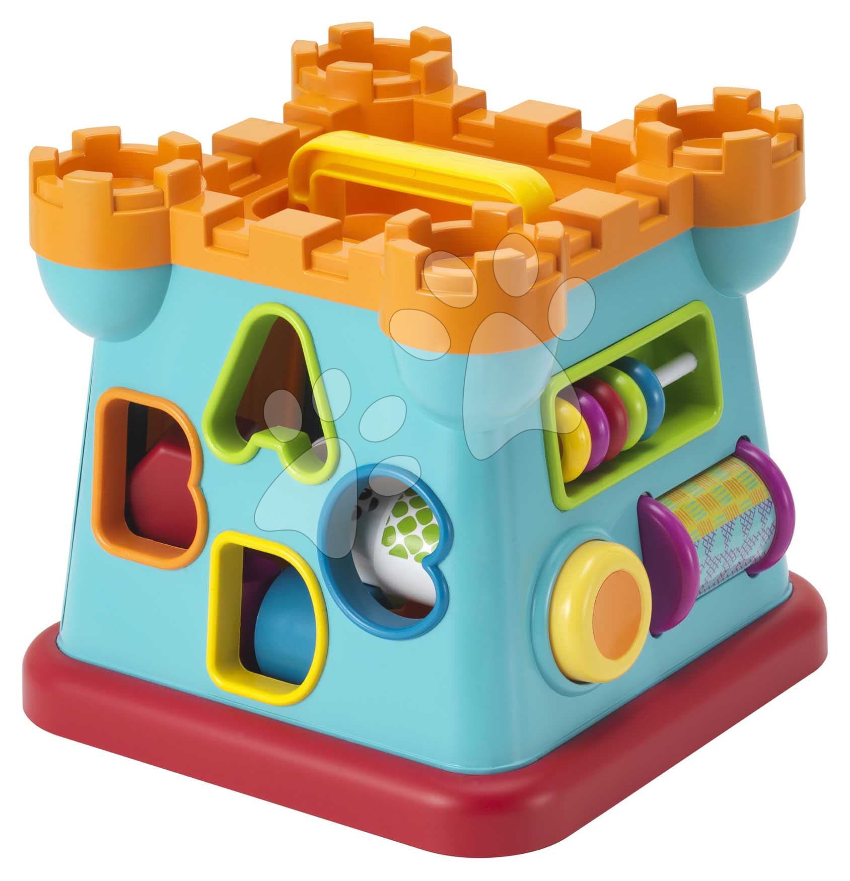 Hrad s vkladacími tvarmi Activity Shape Sorting Castle Infantino s počítadlom od 12 mes 1
