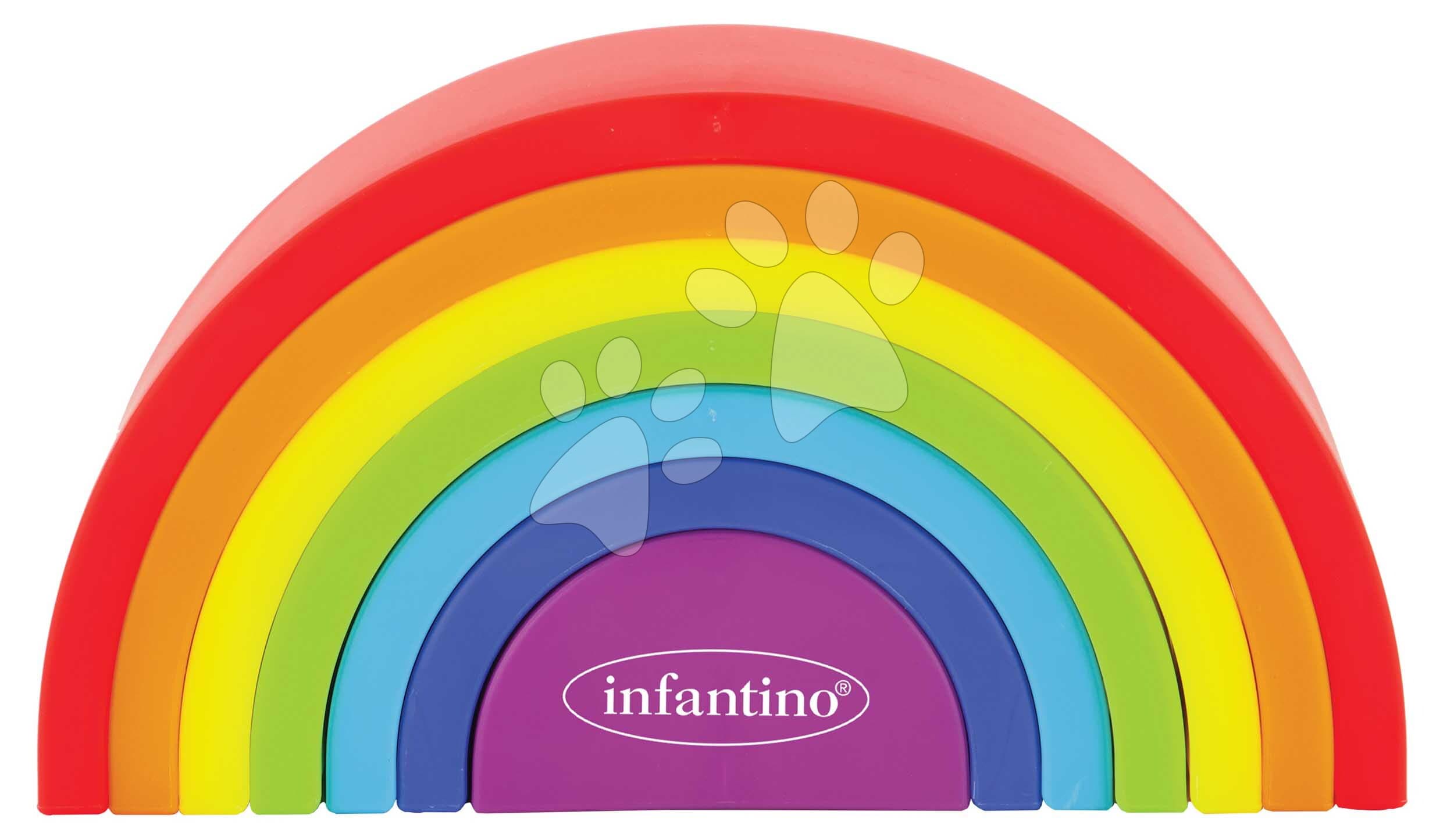 Skladačka dúha Magic Rainbow Stacker Infantino 7 dielna od 12 mes 1