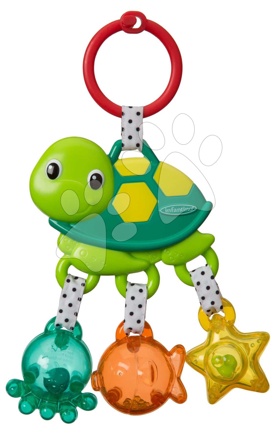 Hrkálka Morská korytnačka Jingle Sea Charms Turtle Rattle Infantino od 0 mes 1