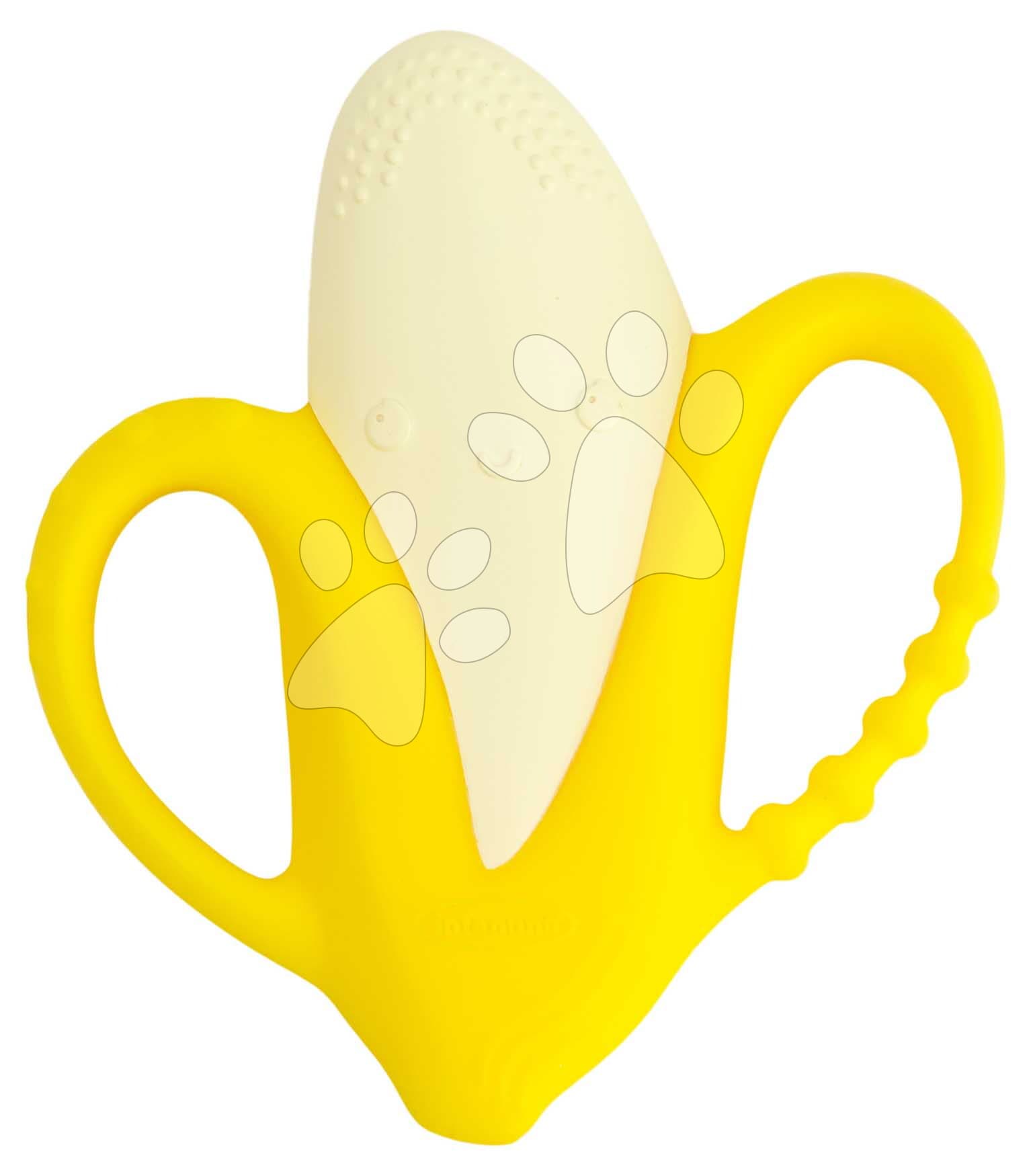 Silikónové hryzátko Banán Lil' Nibbles Textured Silicone Teether™ Banana Infantino žlté od 0 mes