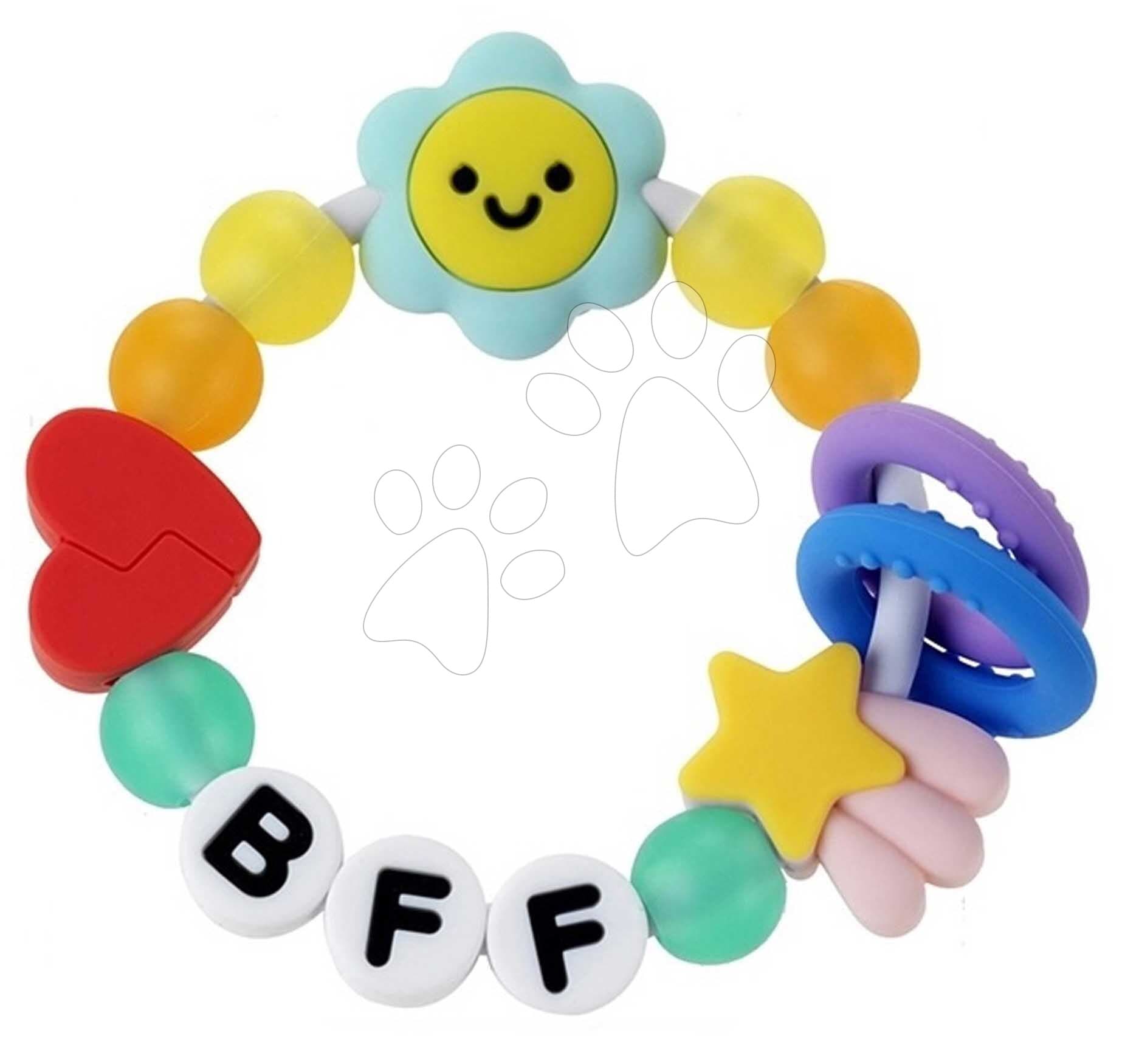 Silikónové hryzátko Friendship Teether BFF Silicone Infantino od 0 mes