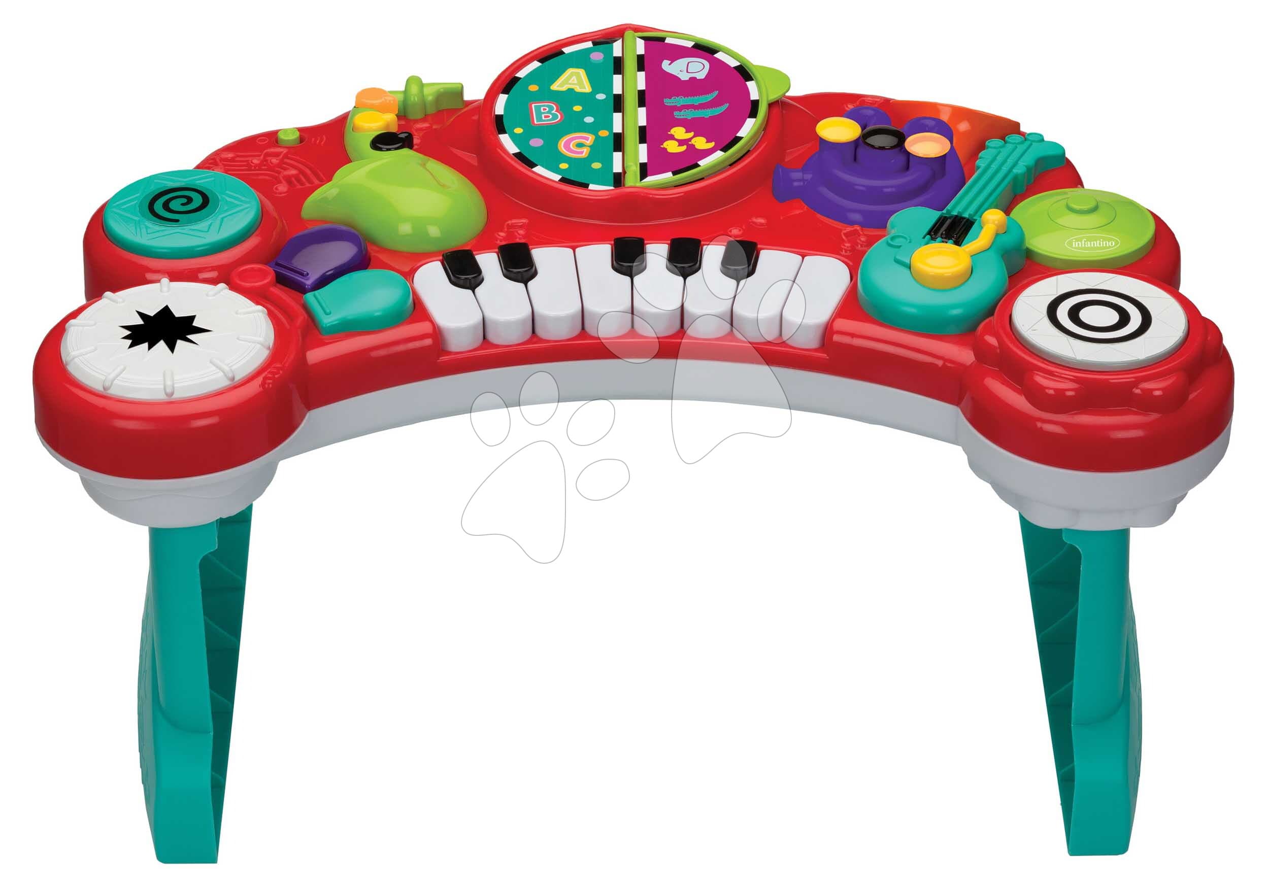 Hudobný pult 10v1 Rockin' Tot Music Center Infantino 10 hudobných nástrojov s melódiami a zvukovými efektami od 12 mes