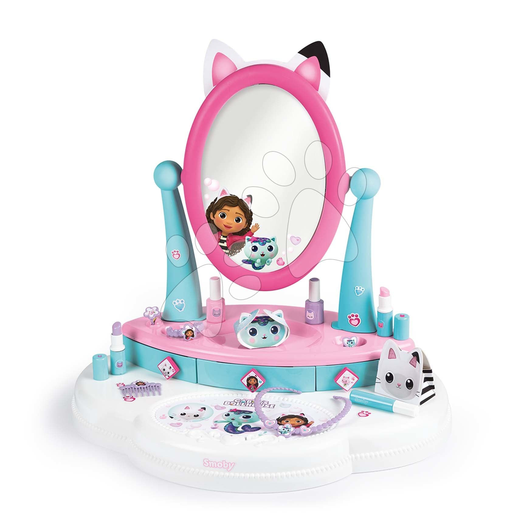 Kozmetický stolík malý Gabby Tabletop Dressing Table Smoby s kozmetikou a bižutériou s 12 doplnkami 1