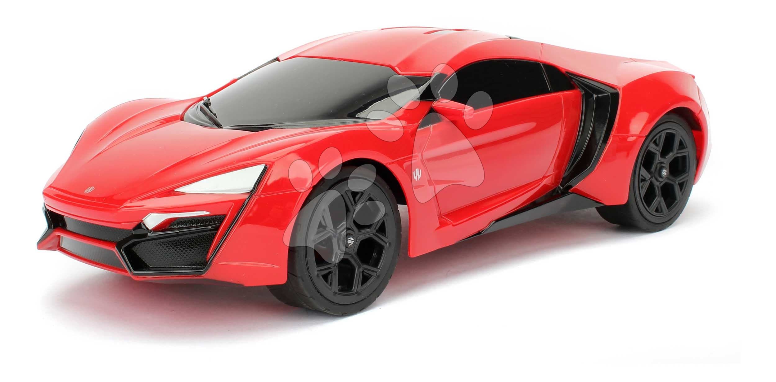 Autíčko na diaľkové ovládanie RC Lykan Hypersport Fast & Furious Jada dĺžka 28 cm 1:16 od 6 rokov 1