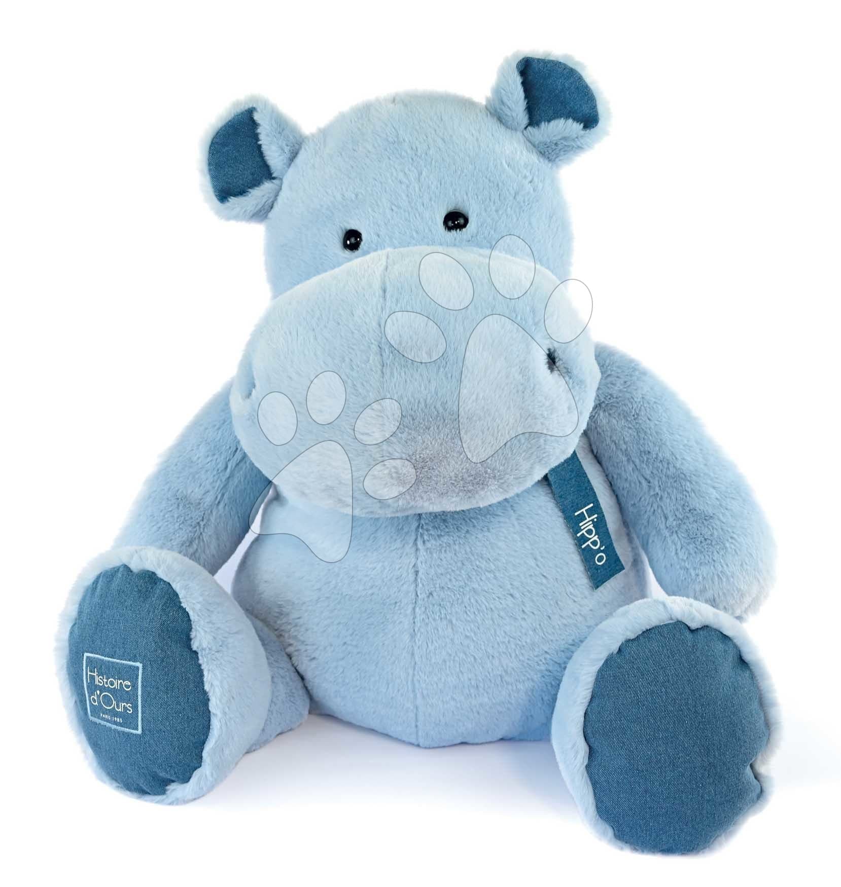 Plyšový hroch Hippo Blue Jean Histoire d’ Ours modrý 85 cm od 0 mes