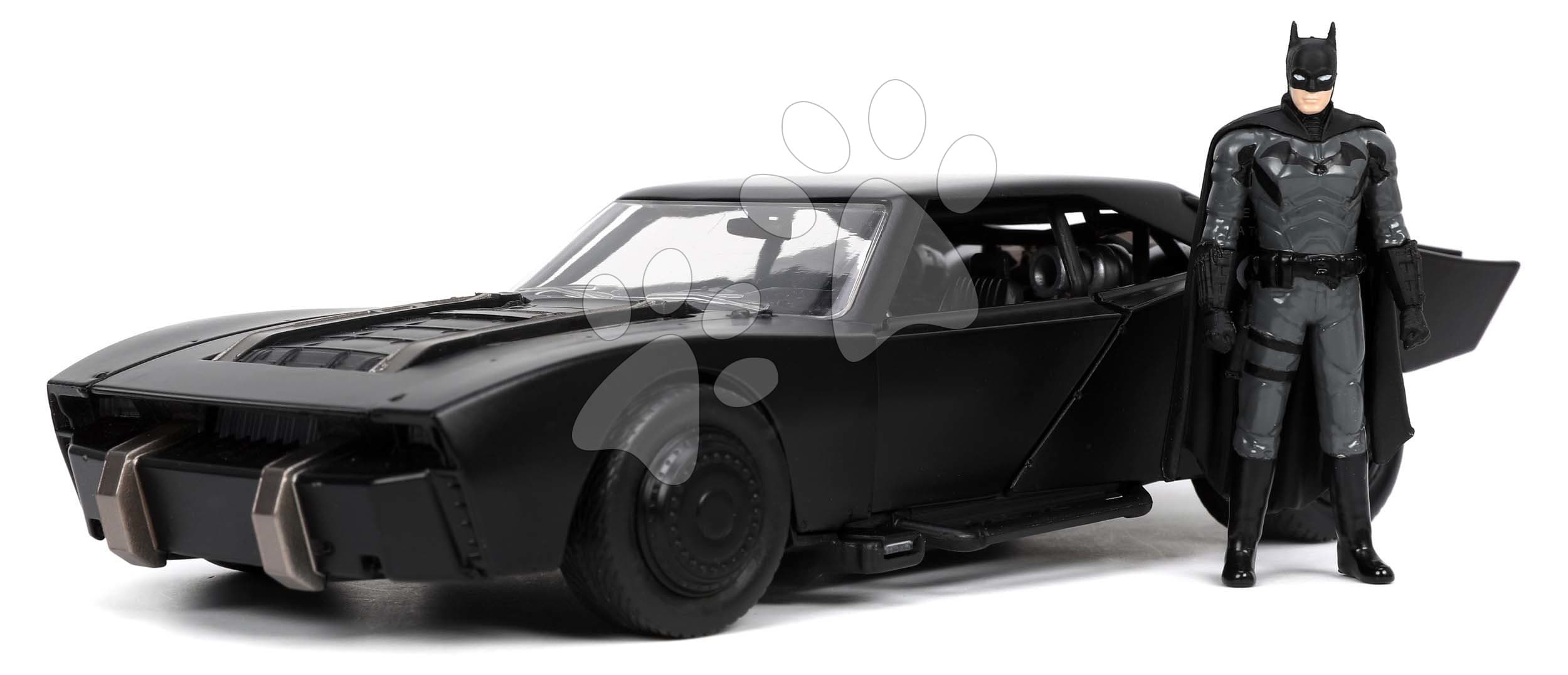 Autíčko Batman Batmobile Jada kovové s otvárateľnými dverami a figúrkou Batmana dĺžka 19 cm 1:24 1