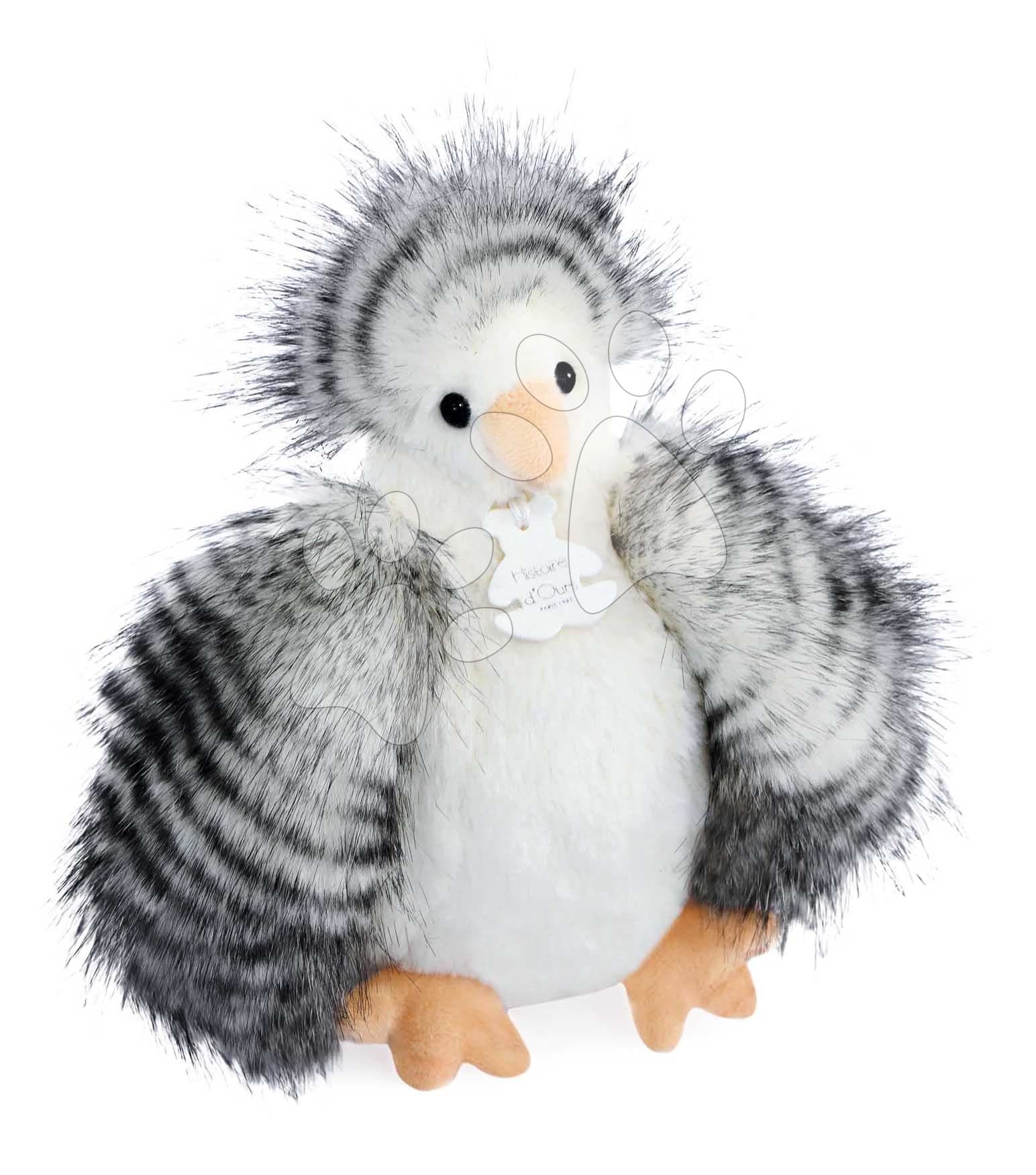 Plyšová sliepočka Les Poulettes Histoire d’ Ours biela 20 cm od 0 mes 1