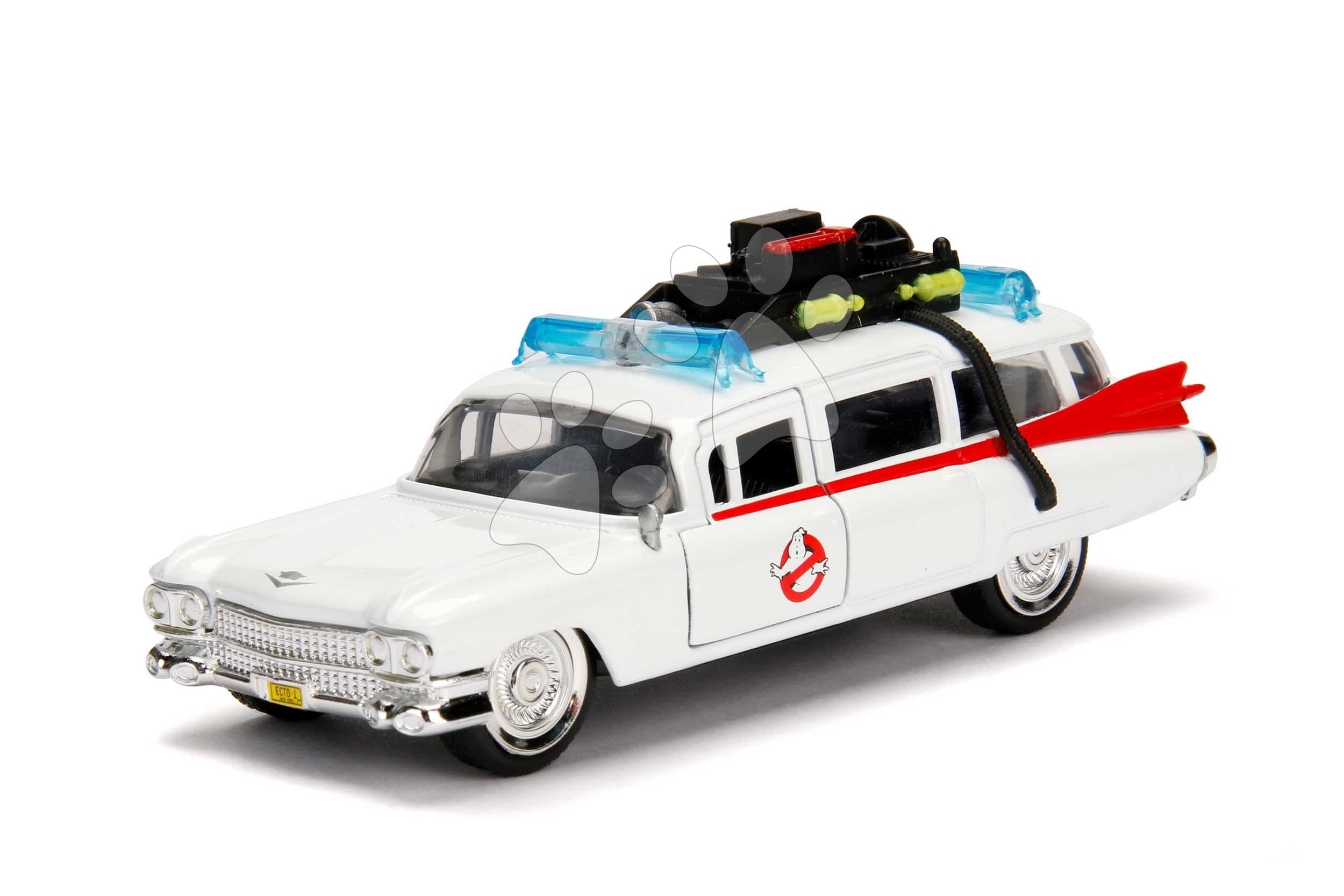 Autíčko Ghostbusters ECTO-1 Jada kovové s otvárateľnými dverami dĺžka 12 cm 1:32 1