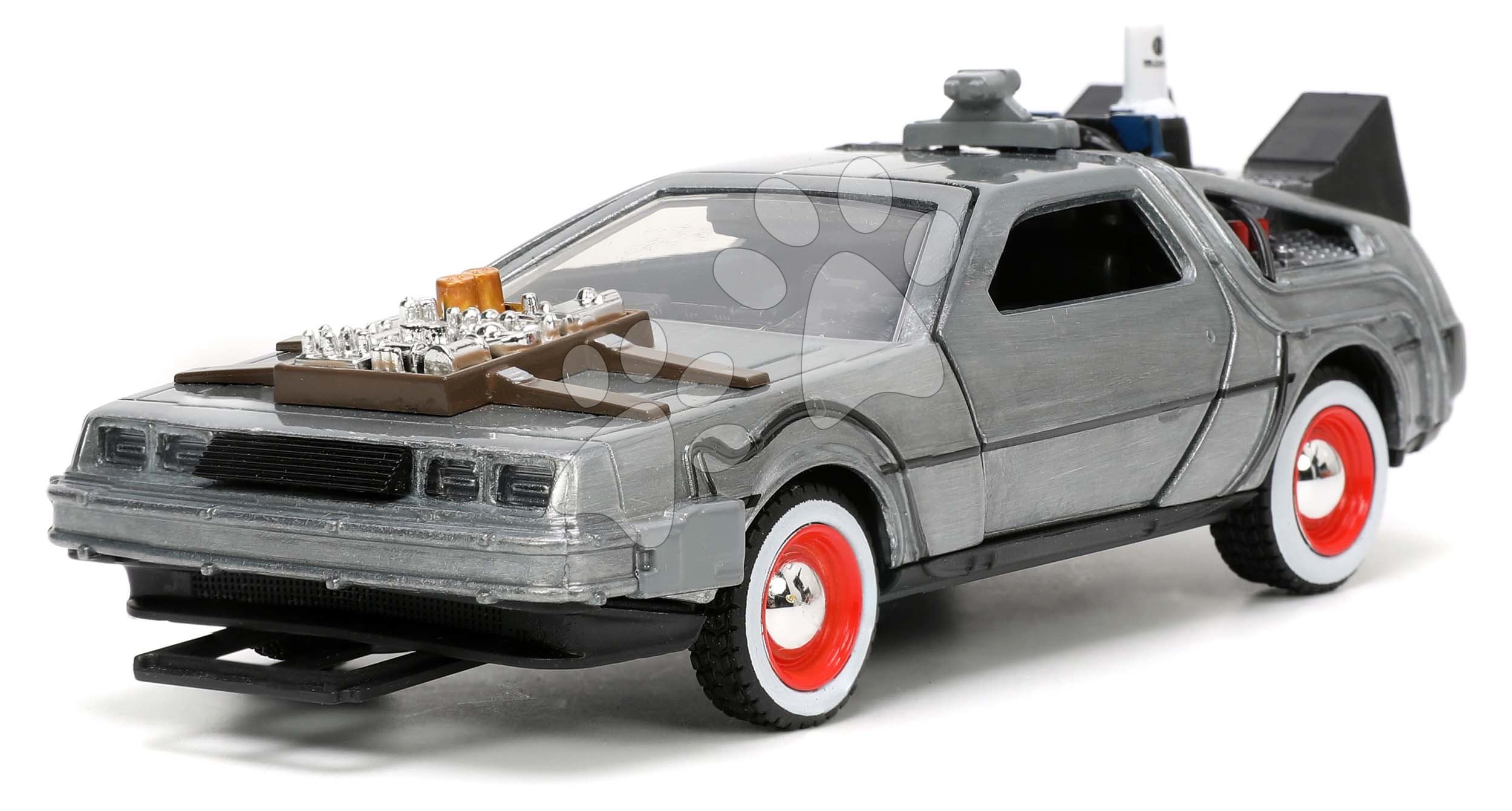 Autíčko Time Machine Back to the Future 3 Jada kovové s otvárateľnými dverami dĺžka 11,5 cm 1:32 1