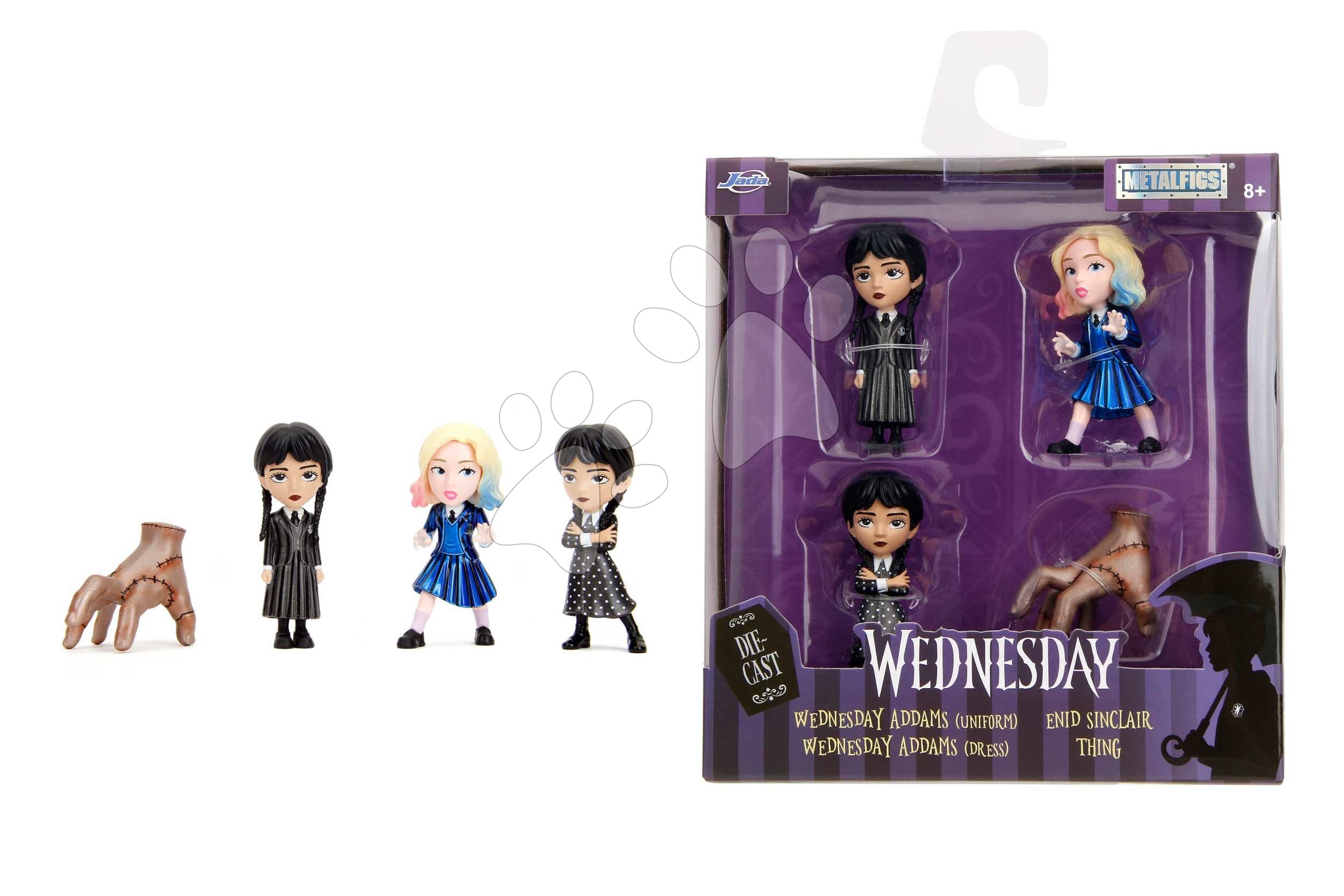 Figúrky zberateľské Wednesday Metalfigs 4-pack Jada kovové sada 4 druhov 1