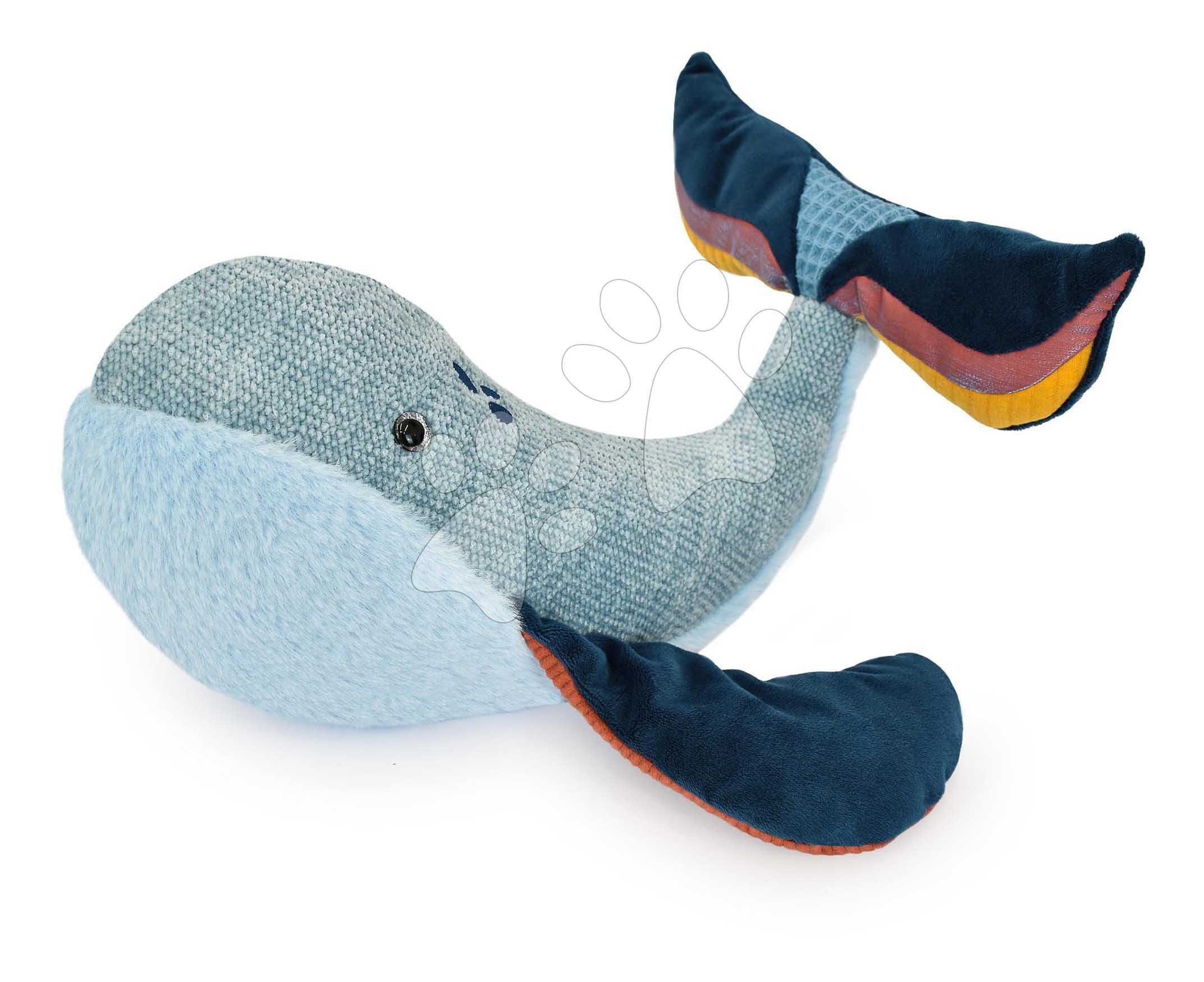 Plyšová veľryba Whale Marine Treasure Histoire d’ Ours modrá 30 cm od 0 mes 1
