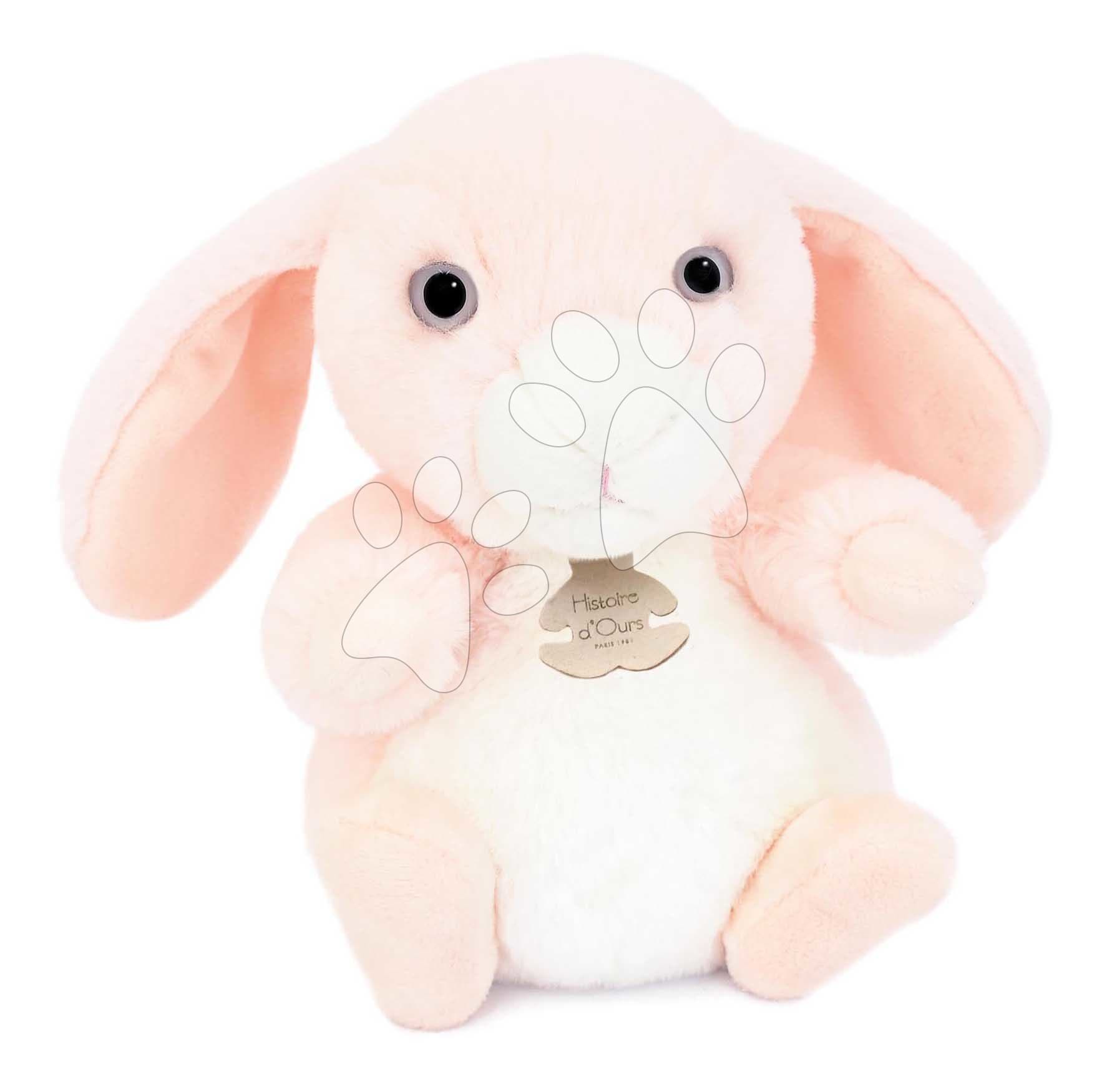 Plyšový zajačik The Little Companions Histoire d’ Ours ružový 20 cm od 0 mes 1
