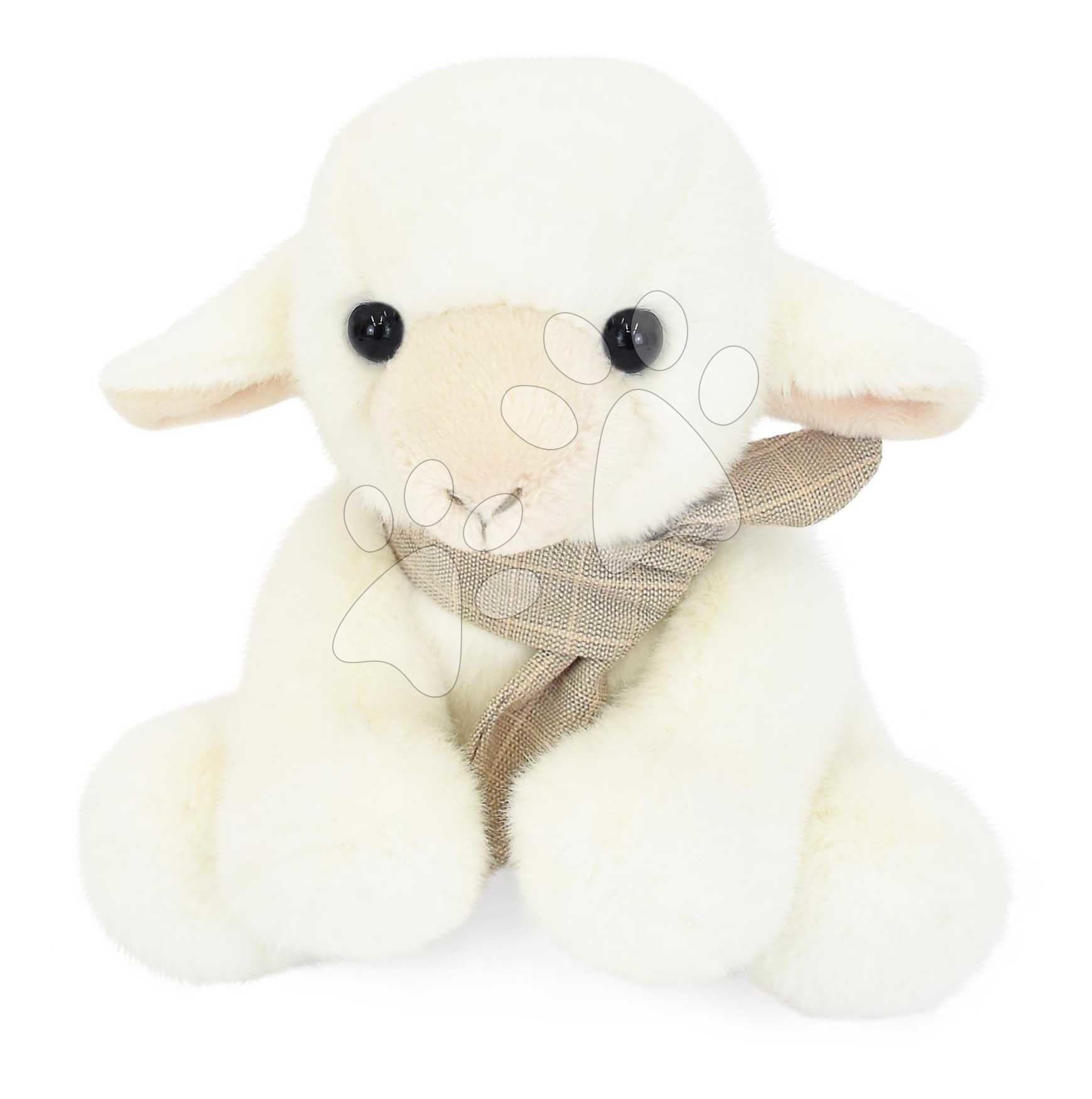 Plyšová ovečka so šatkou The Little Companions Histoire d’ Ours v darčekovom balení biela 14 cm od 0 mes