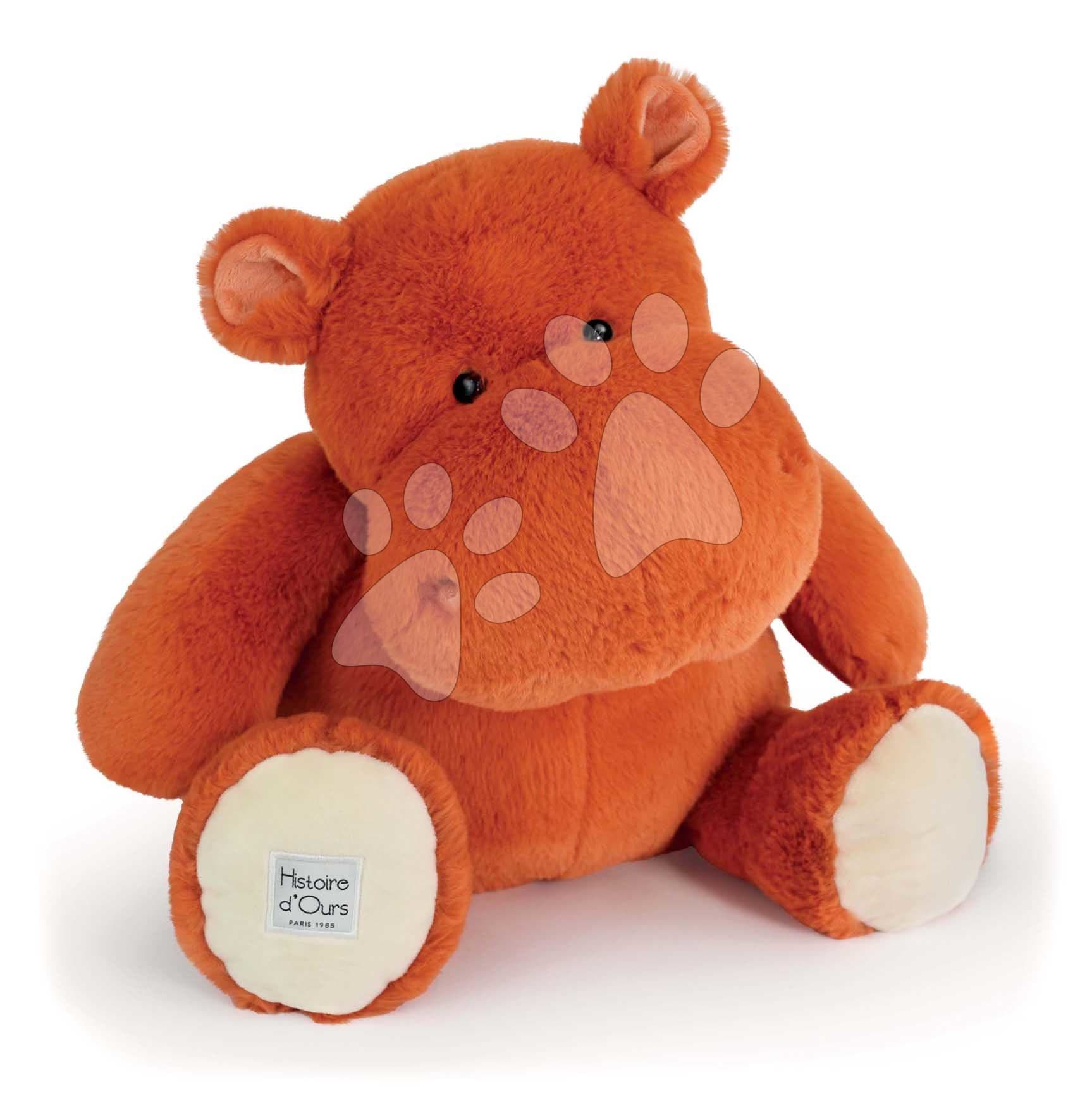 Plyšový hroch s dekou Terracota Hippo Chill Histoire d’ Ours oranžový 45 cm od 0 mes