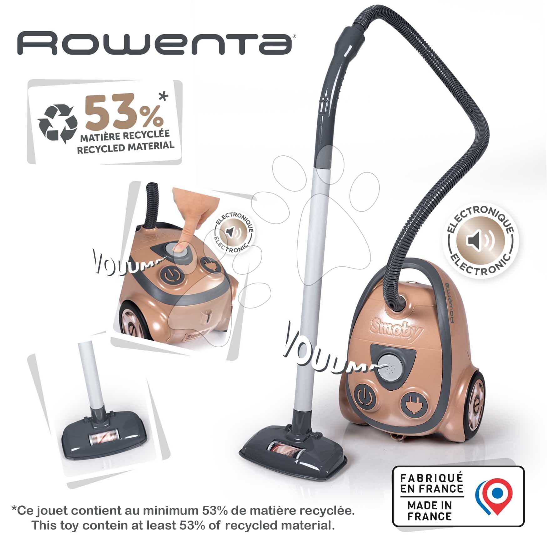 Vysávač elektronický Rowenta Vacuum Cleaner Smoby s realistickým zvukom 1