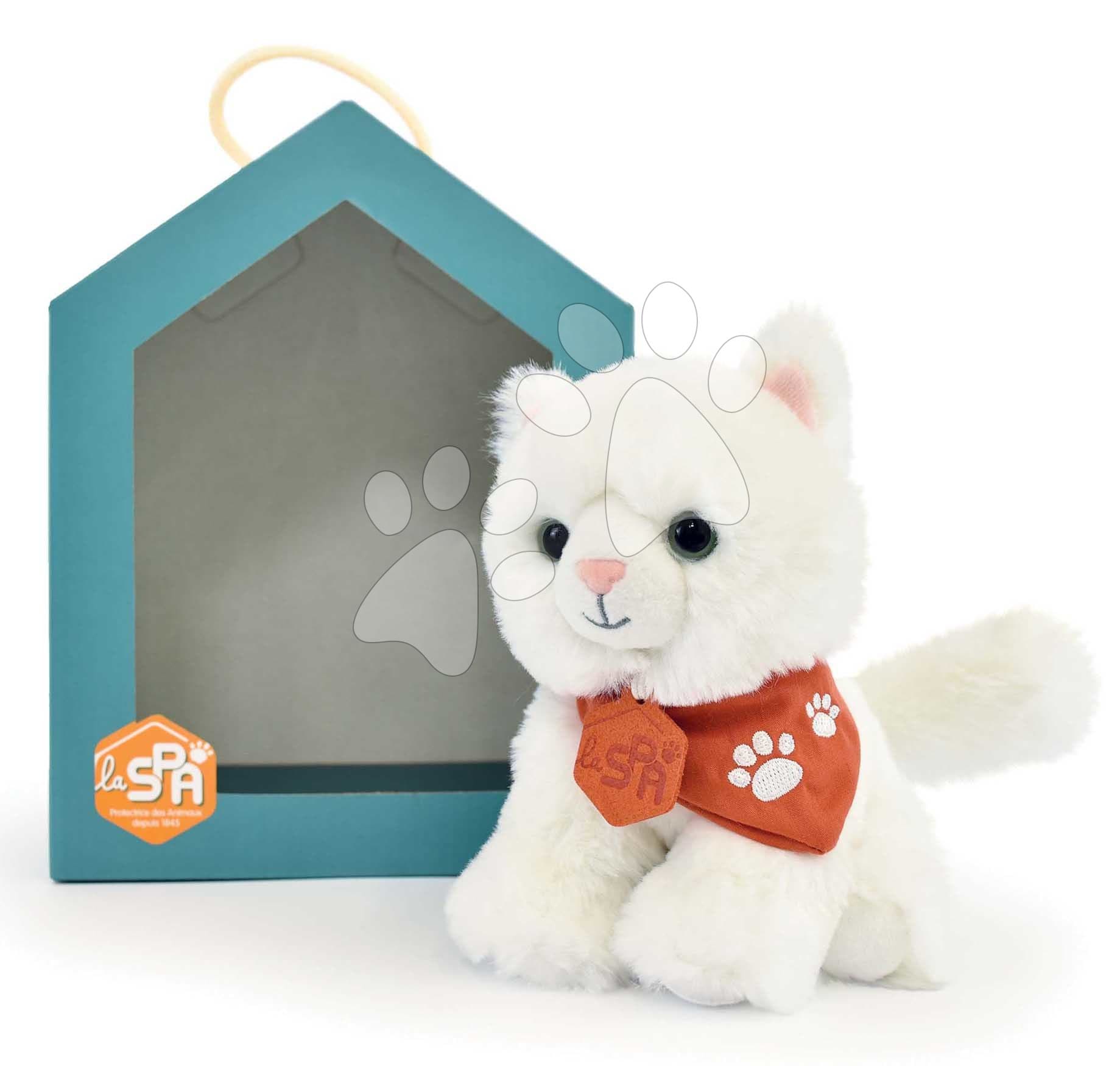 Plyšová mačička Welcome Home SPA Collection Histoire d’ Ours v darčekovom balení biela 16 cm od 0 mes
