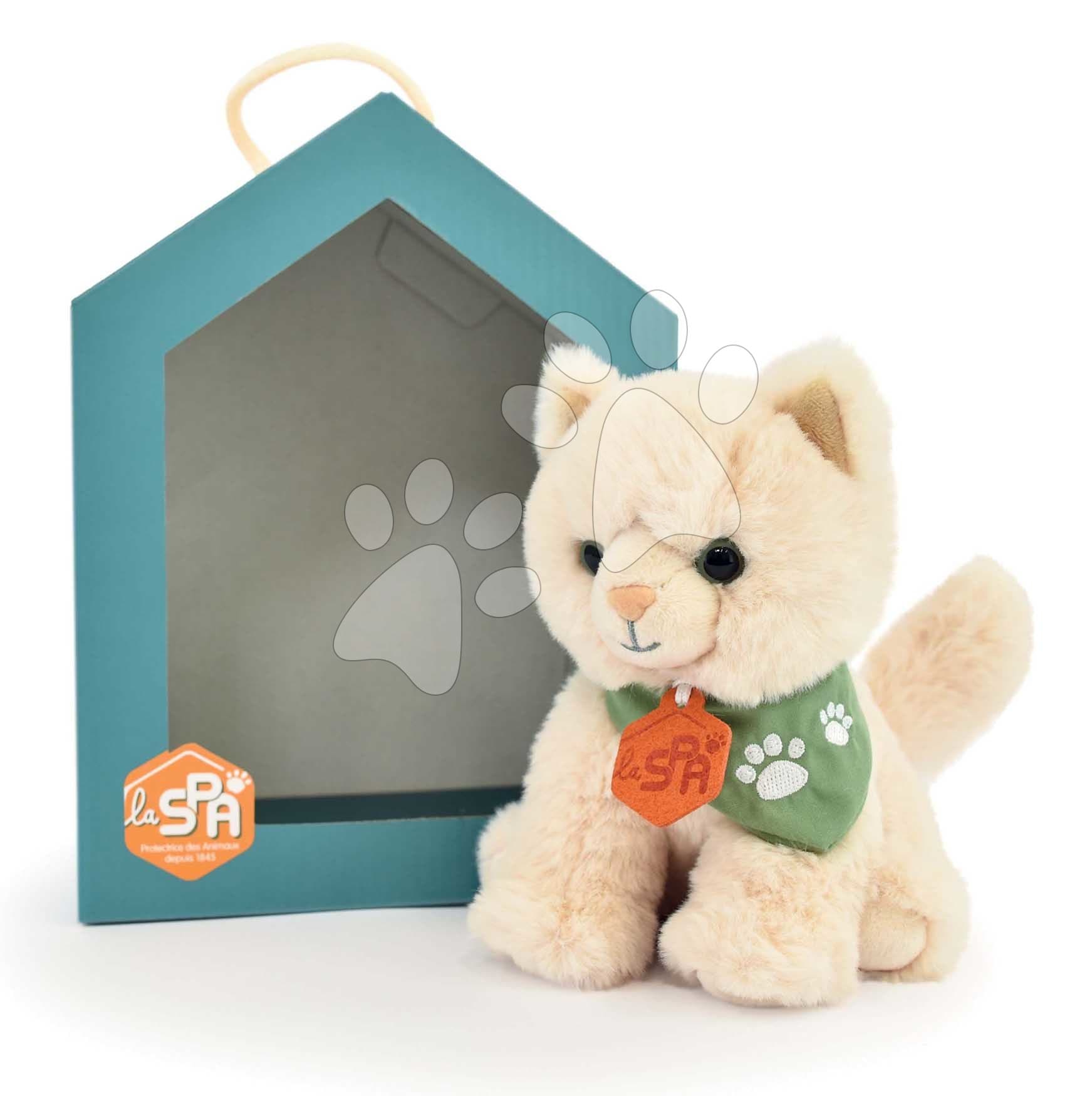 Plyšová mačička Welcome Home SPA Collection Histoire d’ Ours v darčekovom balení béžová 16 cm od 0 mes 1