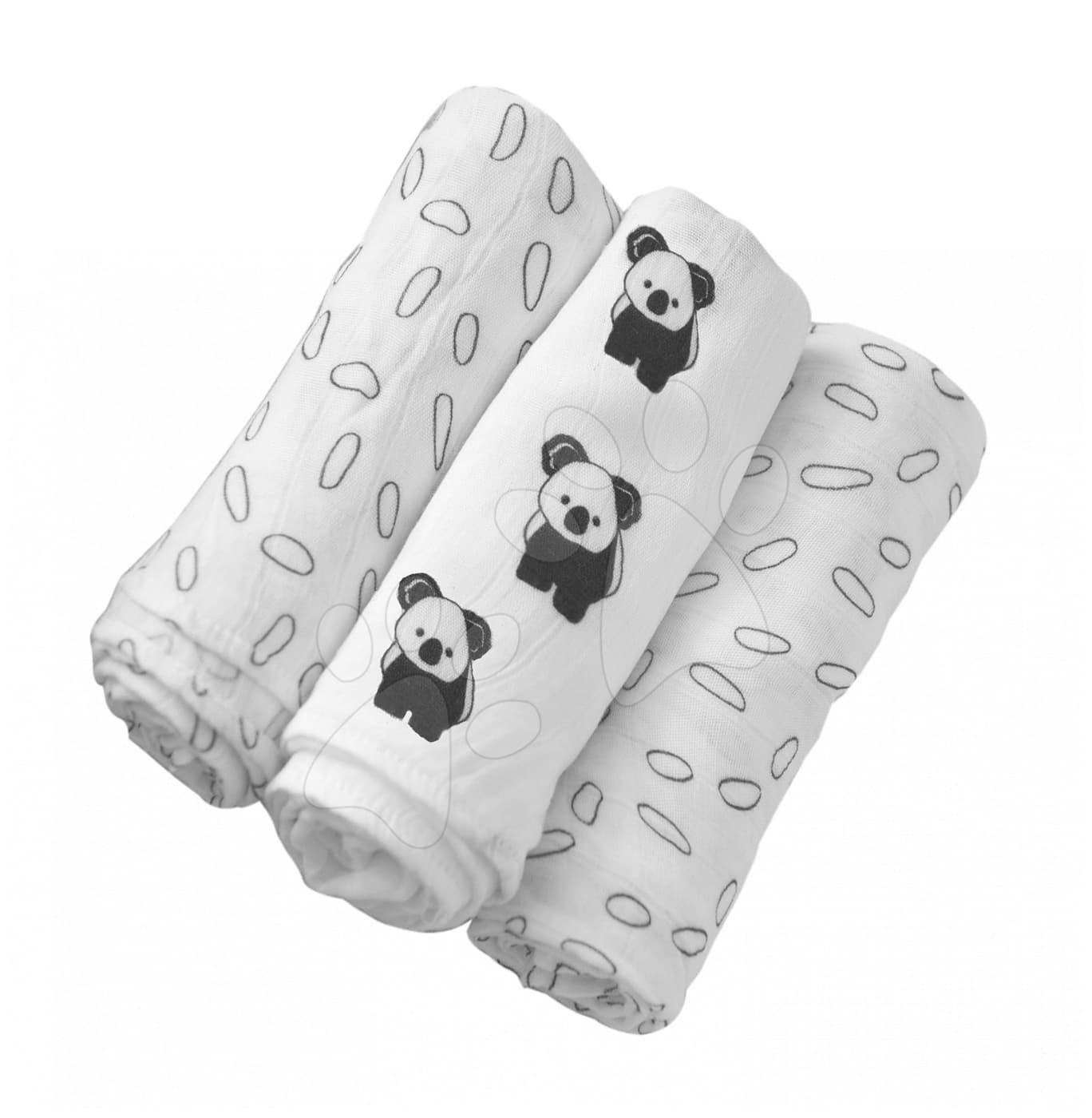 toTs-smarTrike bambusové zavinovačky Koala Black&White 350120 1
