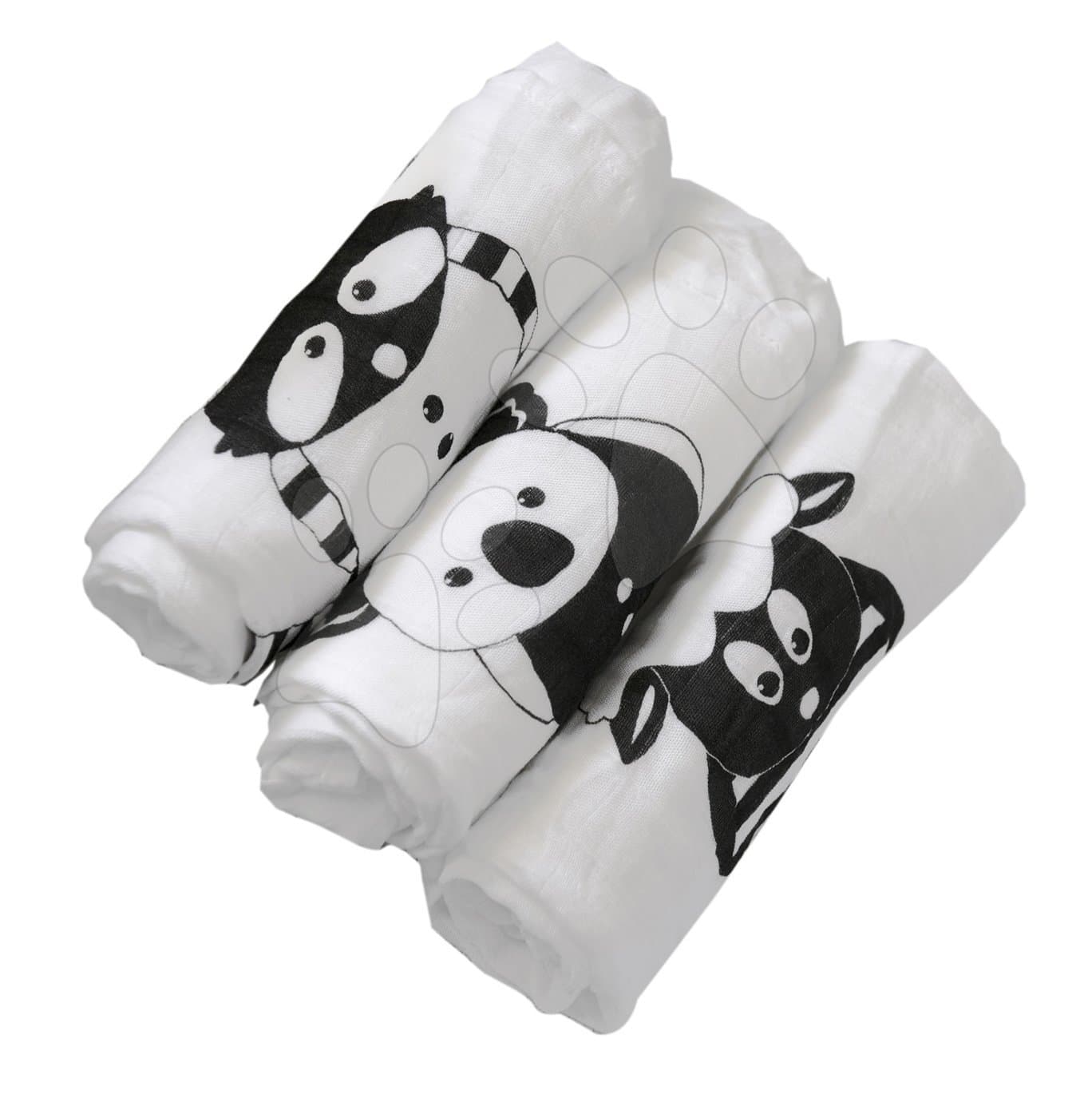 toTs-smarTrike bambusové zavinovačky Zvieratká Black&White 350121 1
