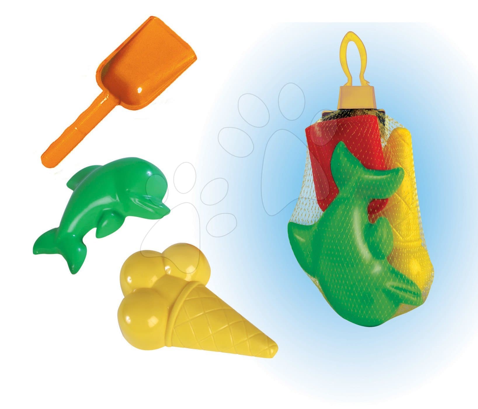 Dohány formičky a lopatka set 351 žlto-zelené 1