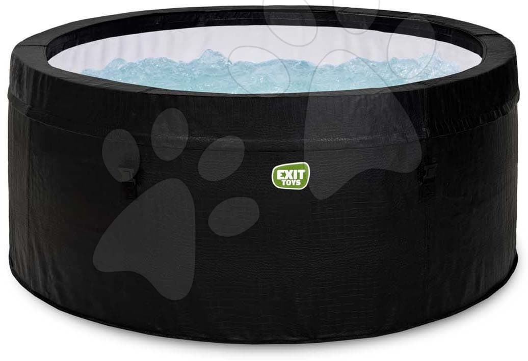 Vírivka Leather Premium Whirpool Exit Toys 90 vzduchových trysiek okrúhla priemer 165 cm čierna od 6 rokov