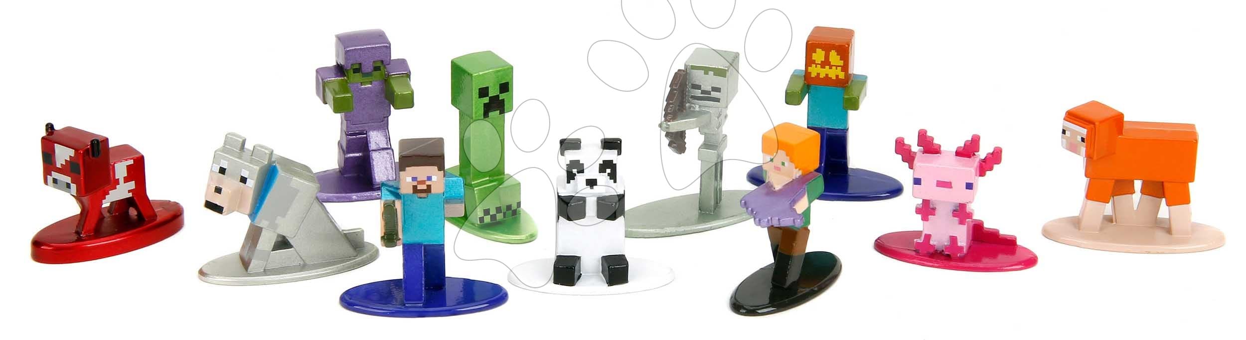 Figúrka zberateľská Minecraft Nano Jada kovová 13 rôznych druhov výška 4 cm 1