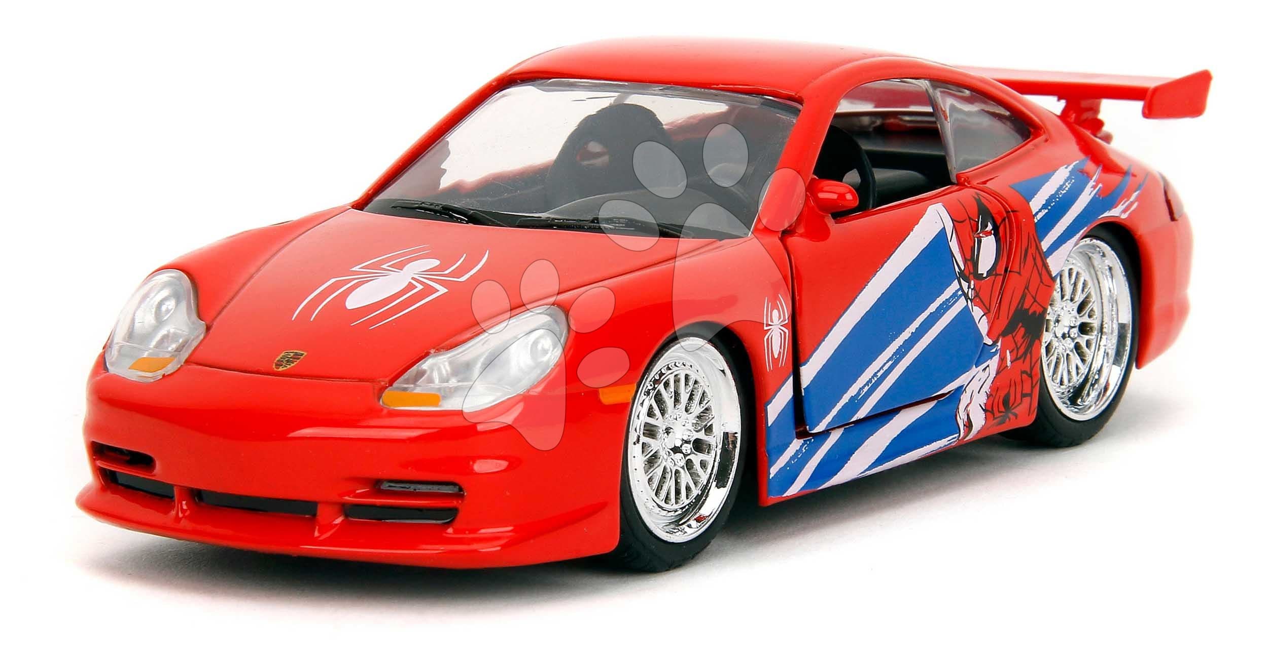 Autíčko Spiderman Porsche 911 GT3 RS Marvel Jada kovové dĺžka 13,5 cm 1:32 od 8 rokov