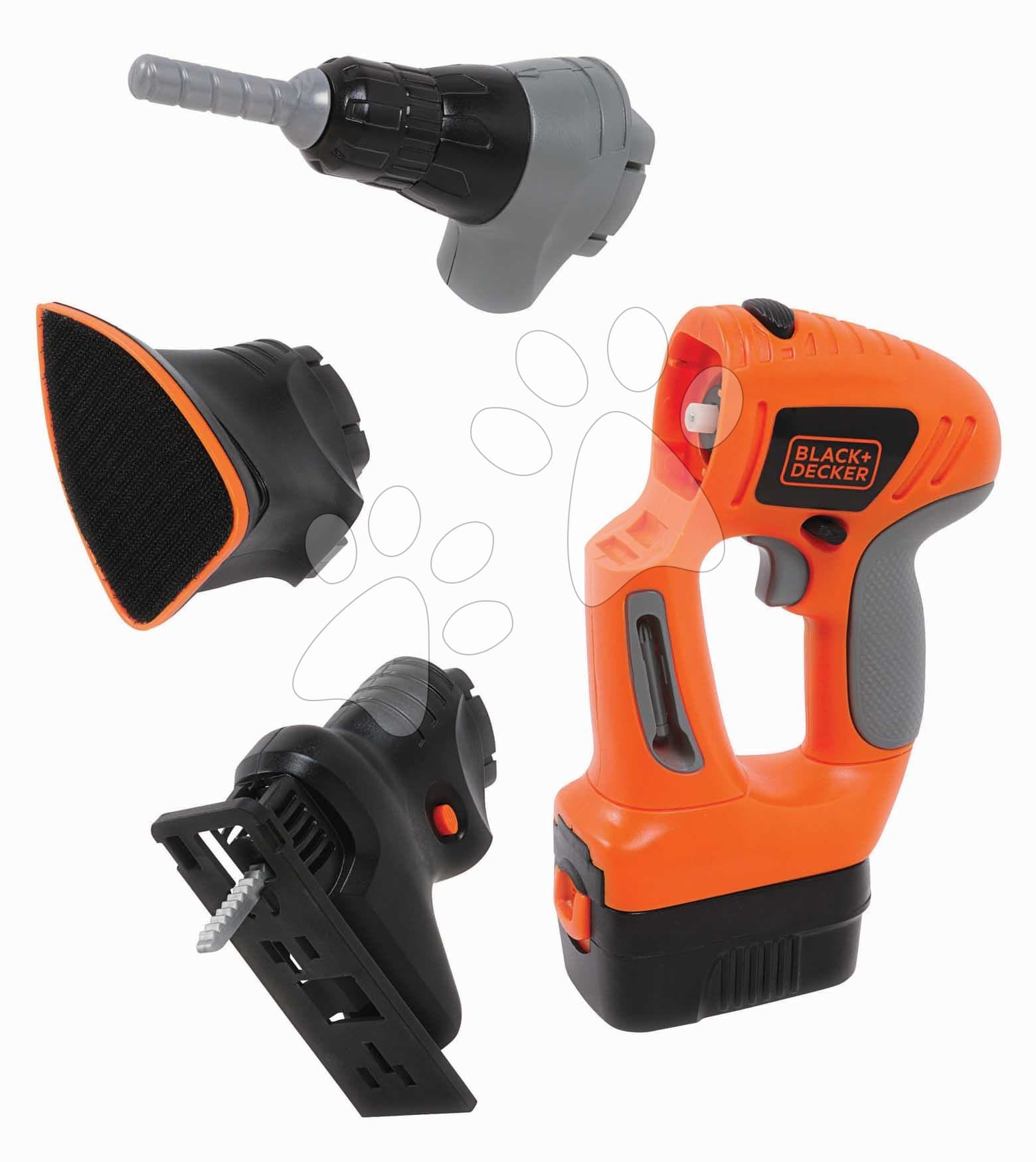 Pracovné náradie elektronické EVO Black&Decker Smoby s nadstavcami píla leštička a vŕtačka 1