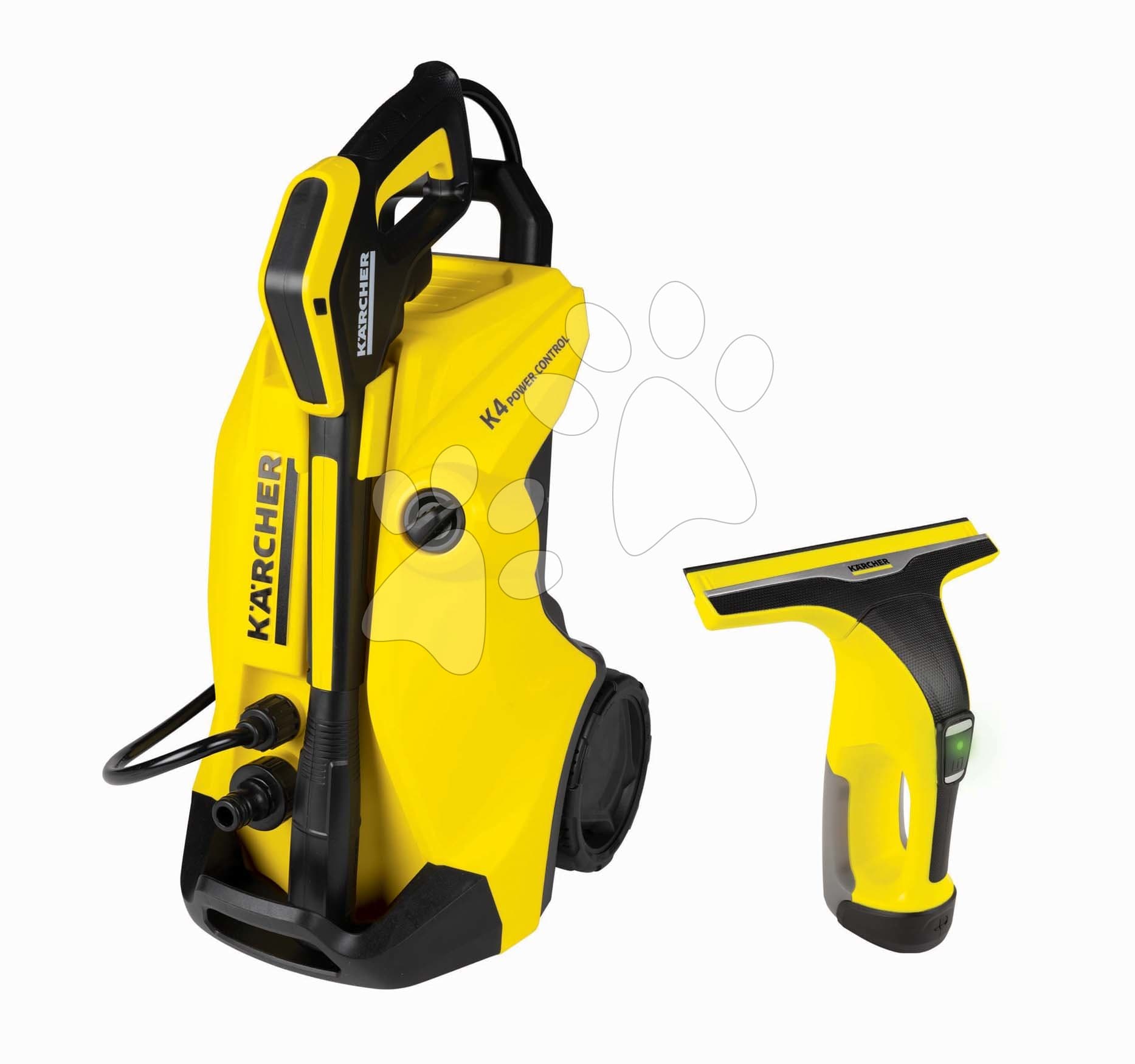 Vozík s vysokotlakovým čističom Karcher High Pressure Trolley K4 Smoby s napojením na vodu s elektronickým čističom okien - hračka pre deti 1
