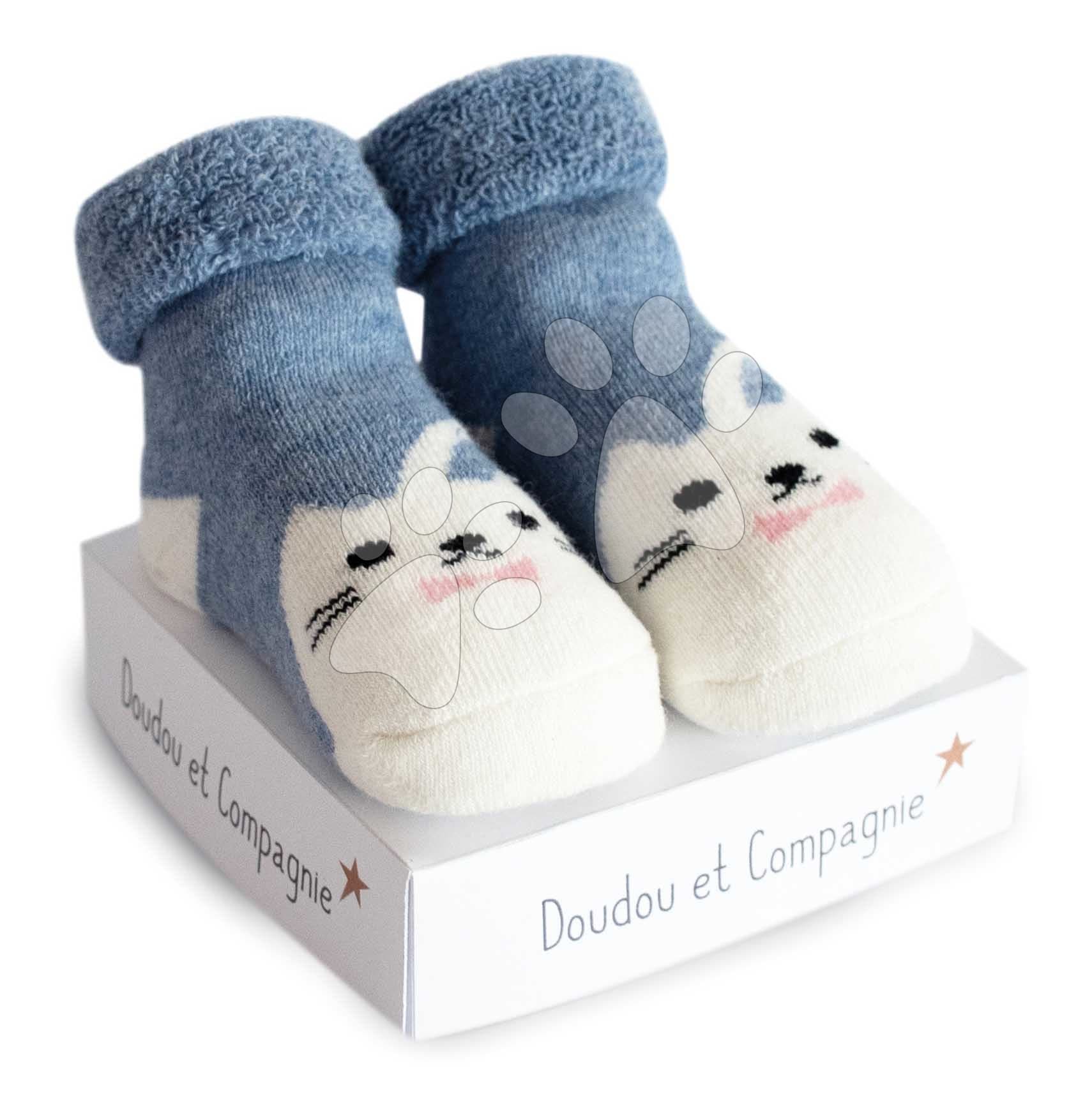 Ponožky pre bábätko Newborn Socks Doudou et Compagnie rôzne vzory od 0-6 mes 1