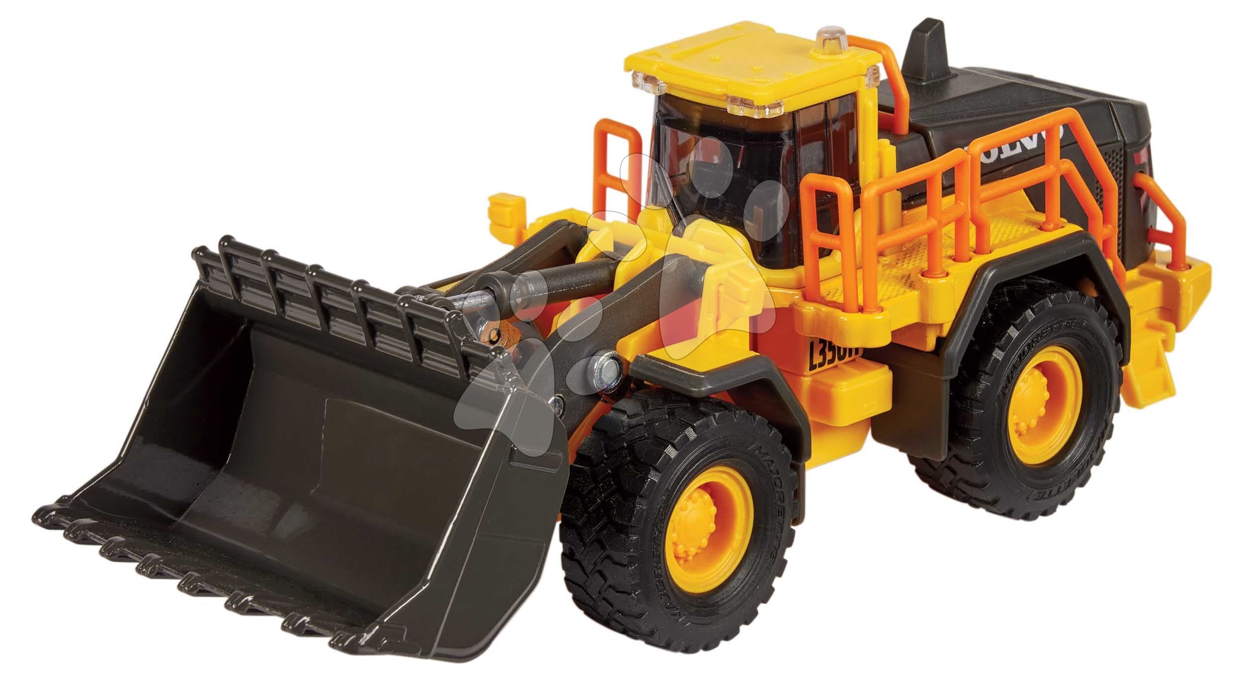 Nakladač Volvo Wheel Loader Majorette 21 cm dĺžka s pohyblivými časťami
