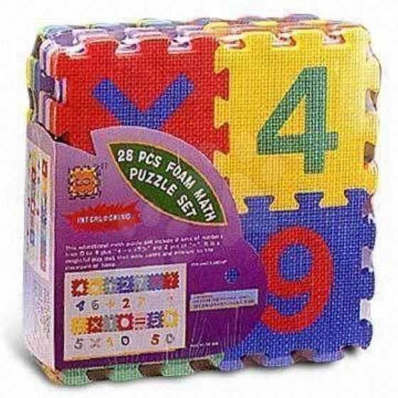 Lee penové puzzle Čísla a znaky 28 dielov FM824 farebné 1