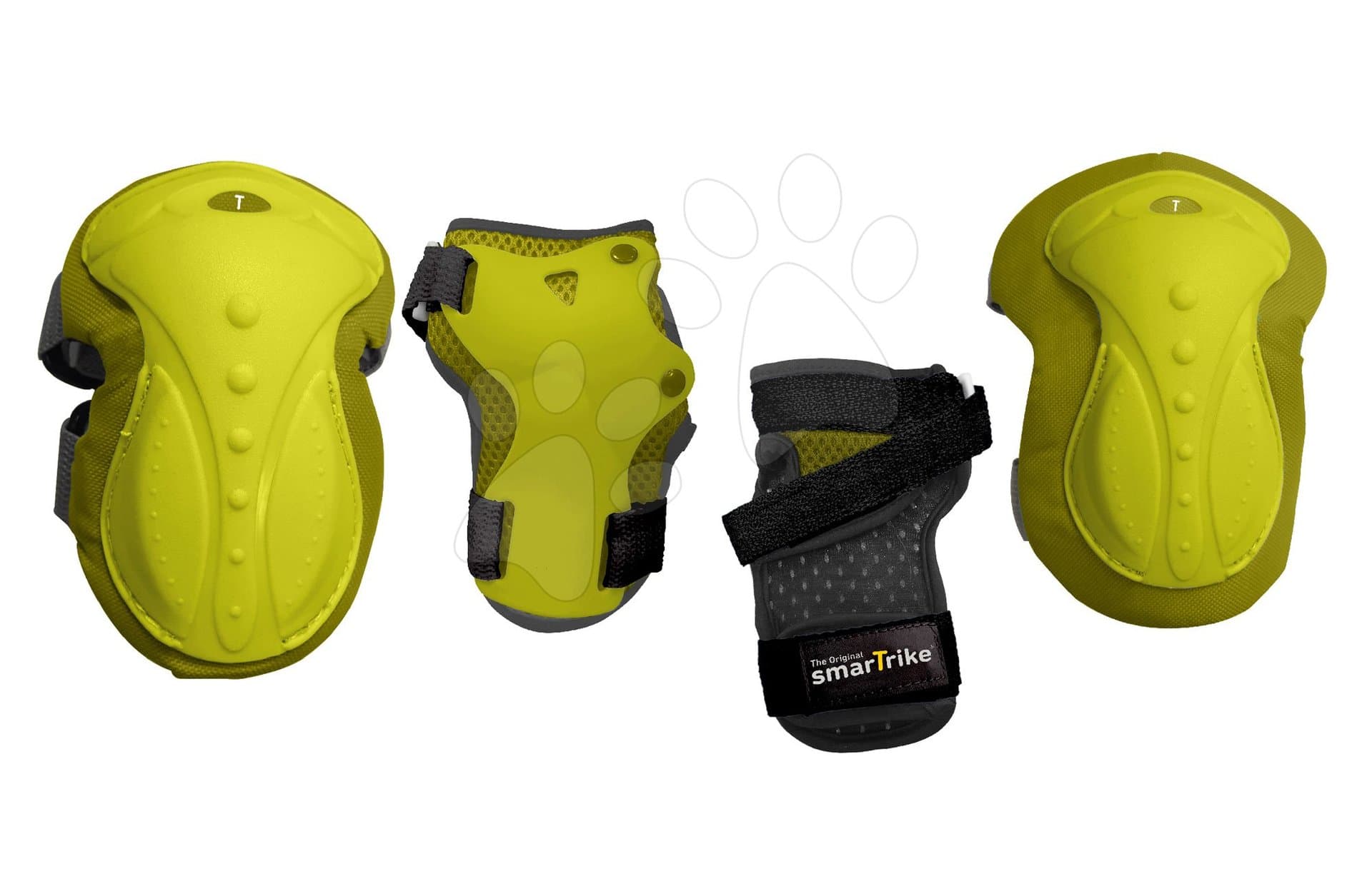 smarTrike chrániče Safety Gear set S na kolená a zápästia z ergonomického plastu zelené 4002003