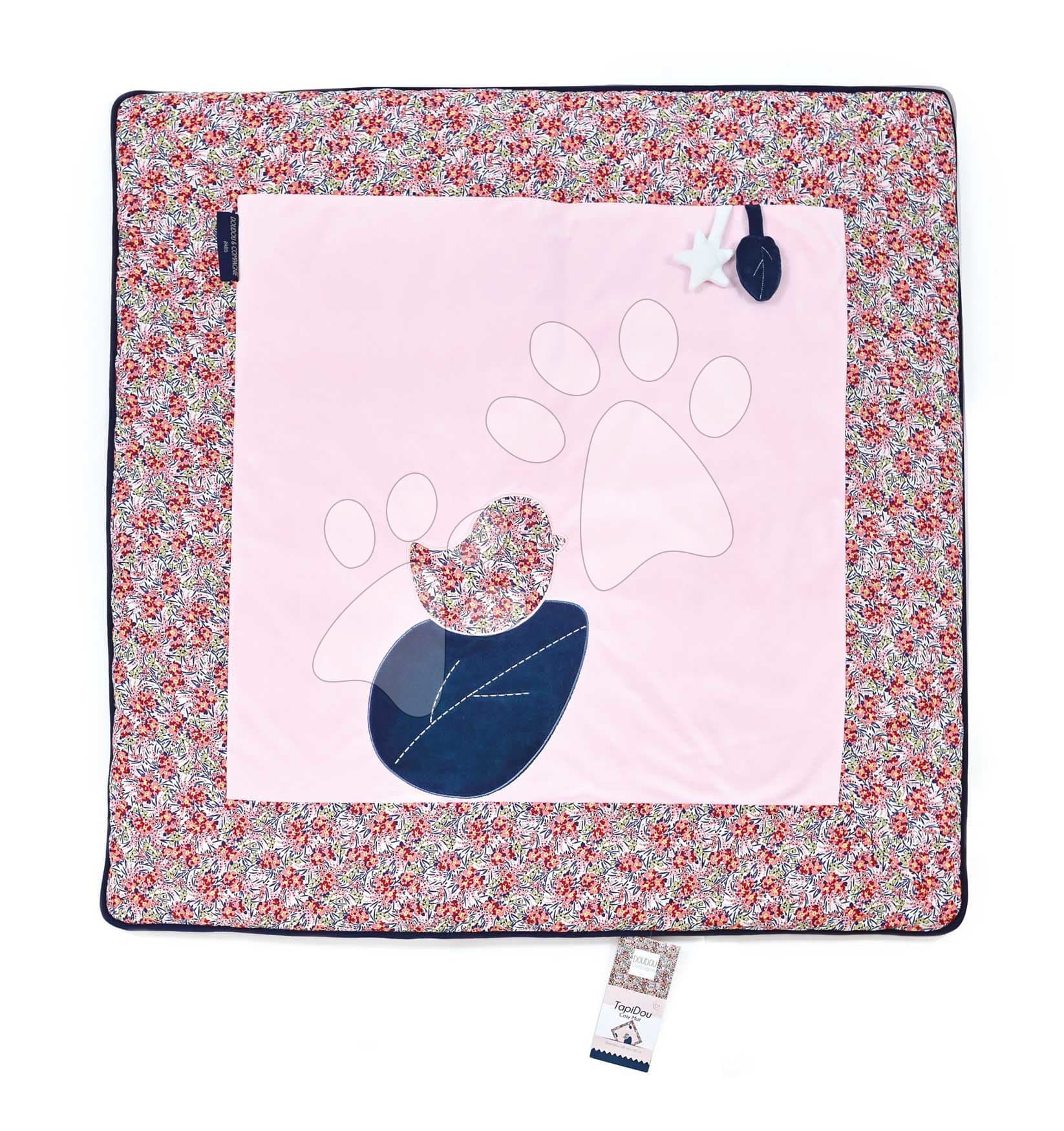 Textilná podložka na hranie Park Mat Deer Boh'aime Doudou et Compagnie ružová 100*100 cm od 0 mes