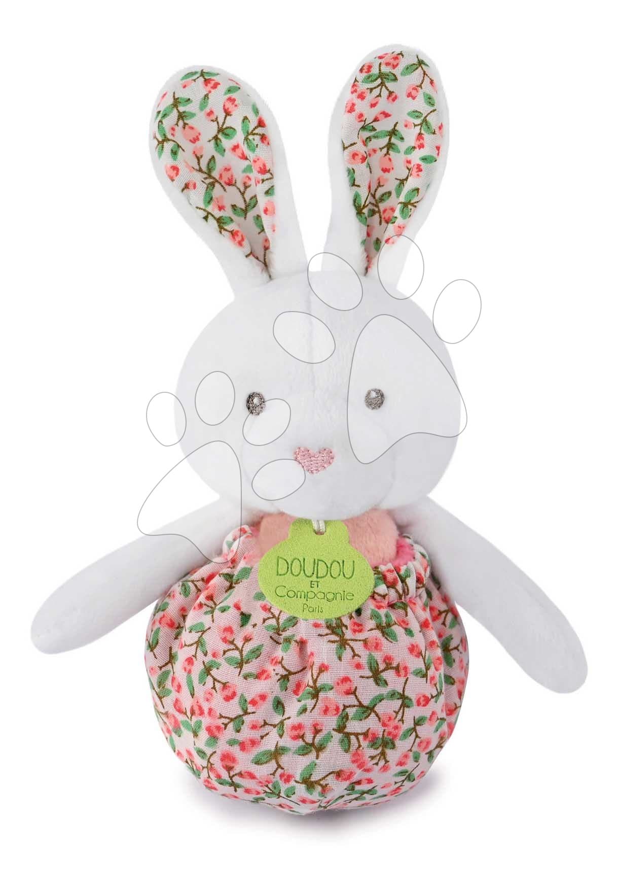 Plyšový zajačik Lapin Pop-up Doudou et Compagnie rôzne farby 20 cm od 0 mes