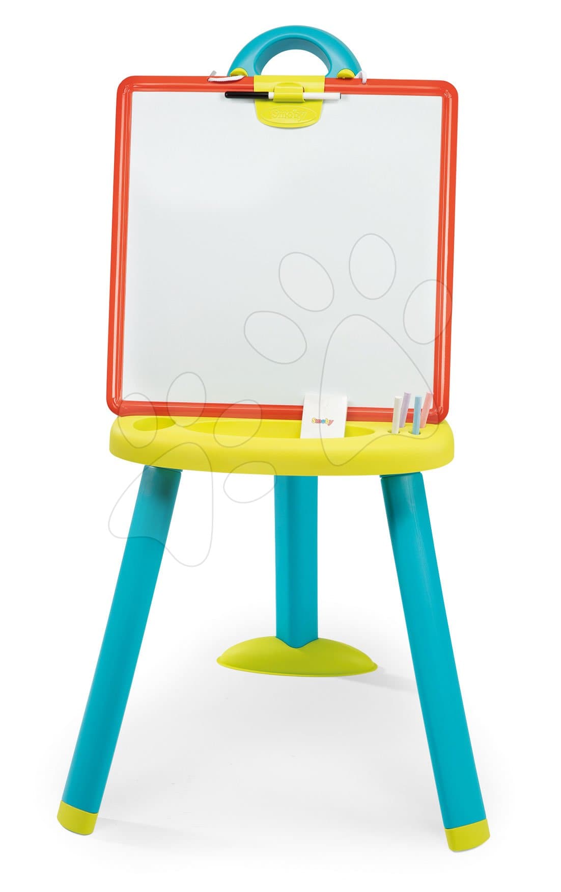 Školská tabuľa obojstranná Activity Plastic Board Smoby 2v1 magnetická na fixky a kriedu a 7 doplnkov 1