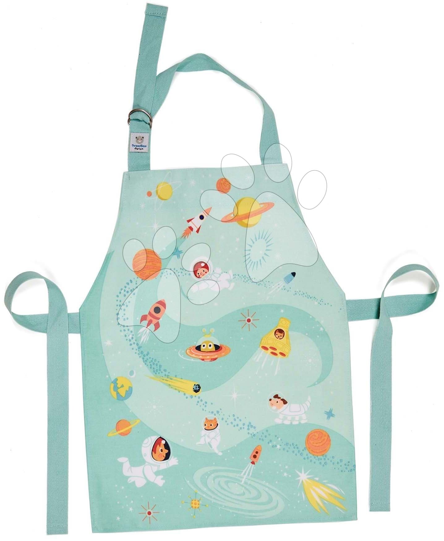 Zástera pre deti vesmír Outer Space Apron ThreadBear s ochrannou vrstvou od 3-6 rokov 1