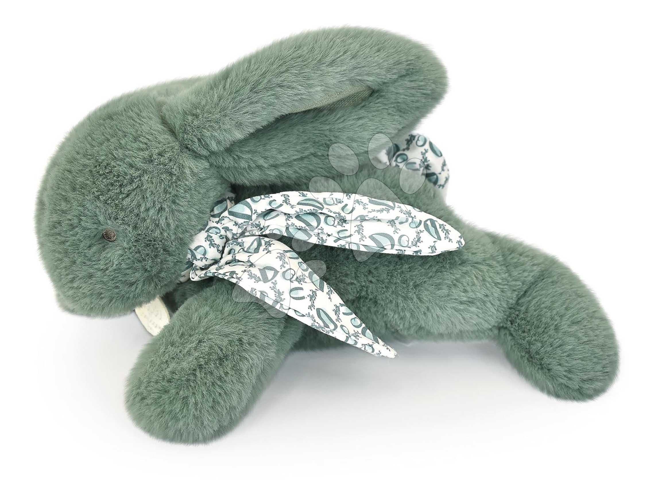 Plyšový zajačik Bunny Sage Green Doudou et Compagnie zelený 25 cm od 0 mes 1