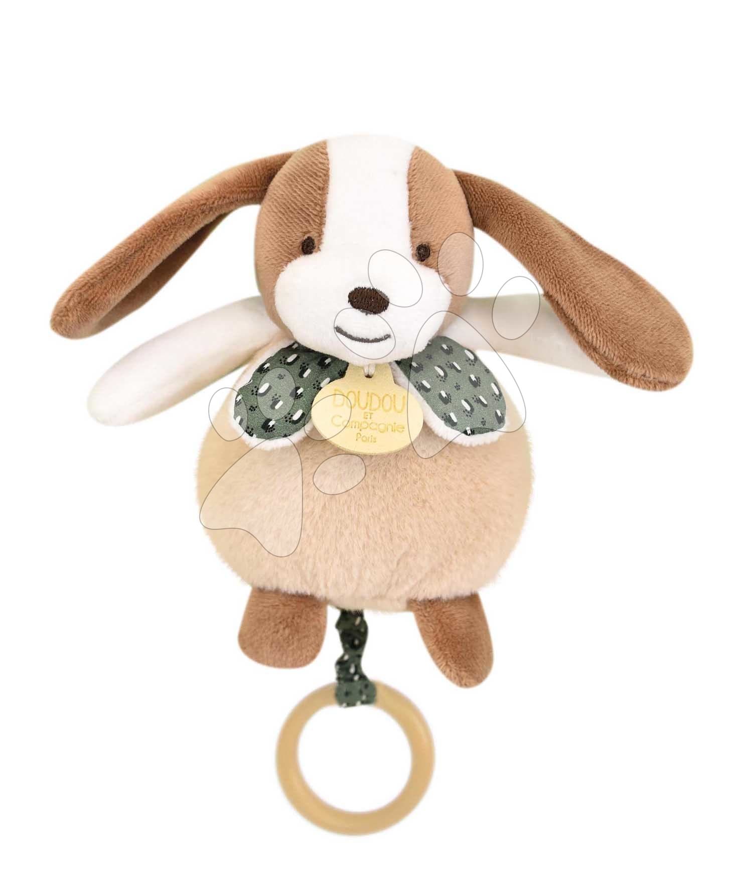 Plyšové zvieratko s melódiou Music Box Les Rikikis Doudou et Compagnie v darčekovom balení rôzne druhy 20 cm od 0 mes