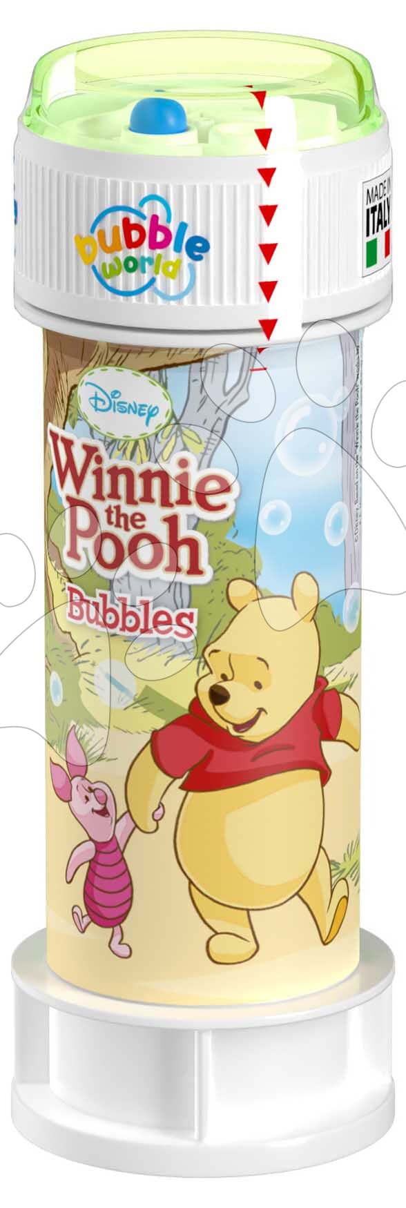 Bublifuk Macko Pú Disney Bubble World Dulcop hypoalergénny bez niklu a parabénov