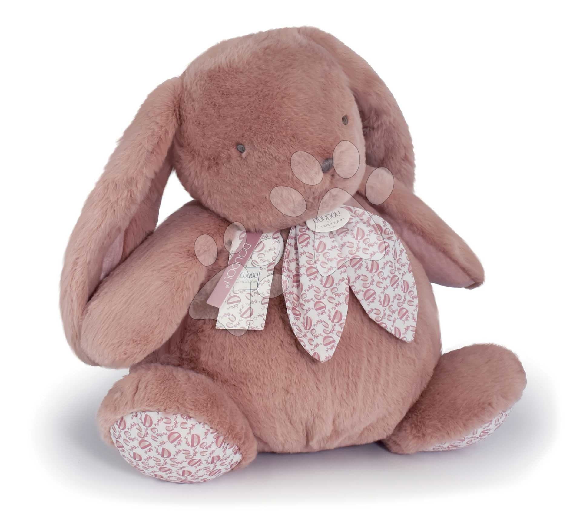 Plyšový zajac Giant Bunny Pink Doudou et Compagnie ružový 42 cm od 0 mes 1