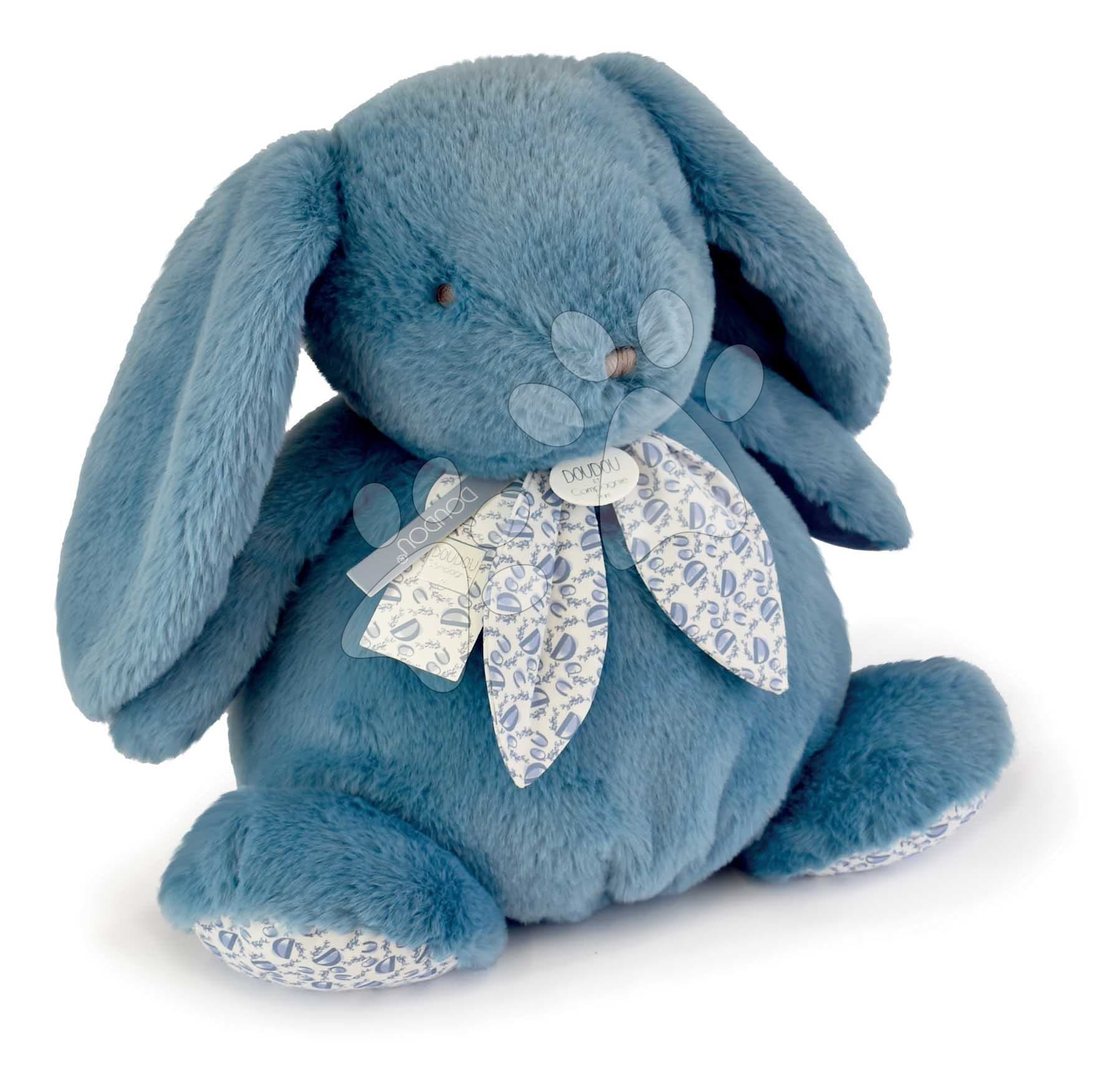 Plyšový zajac Giant Bunny Blue Doudou et Compagnie modrý 42 cm od 0 mes