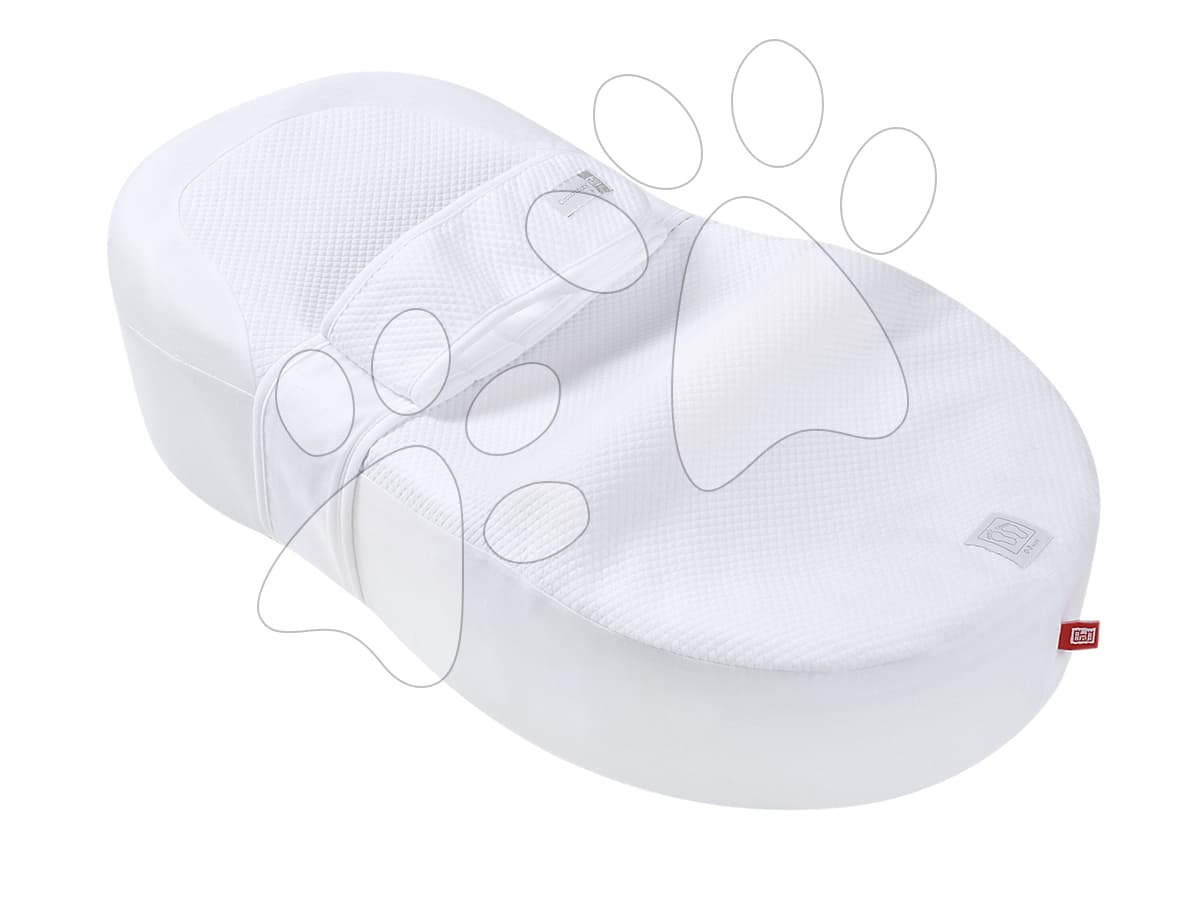 Hniezdo na spanie pre bábätká Cocoonababy® 10° Fleur de Coton® White Red Castle s napínacou plachtou biele od 0-3 mes