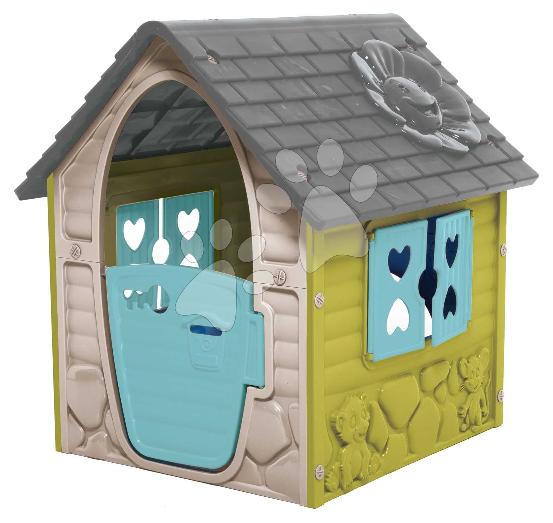 Záhradný domček My First Playhouse Dohány béžový s kvetinkou na streche od 24 mes