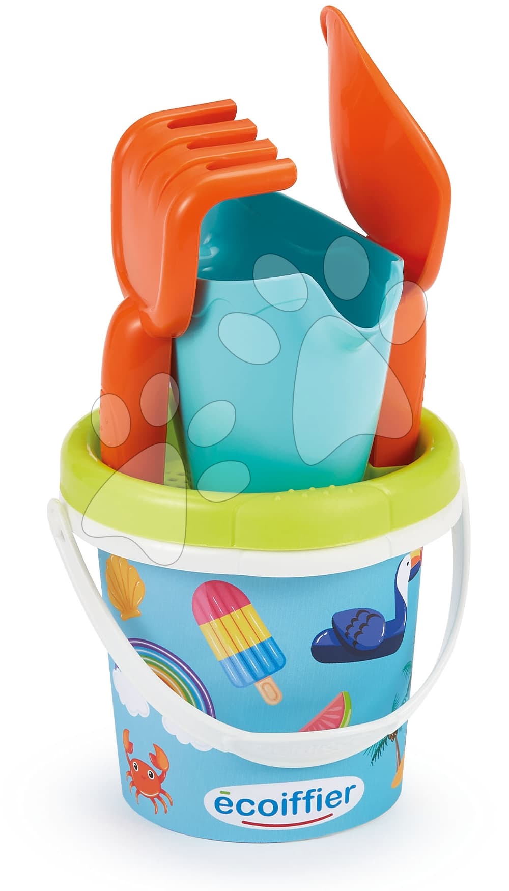 Vedro set Holidays Bucket 12 cm Écoiffier zmrzlina a prázdniny 5 ks od 18 mes