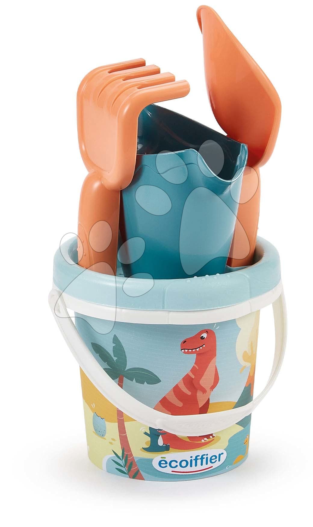 Vedro set Dino Bucket 12 cm Écoiffier zvieratká dinosaury 5 ks od 18 mes 1