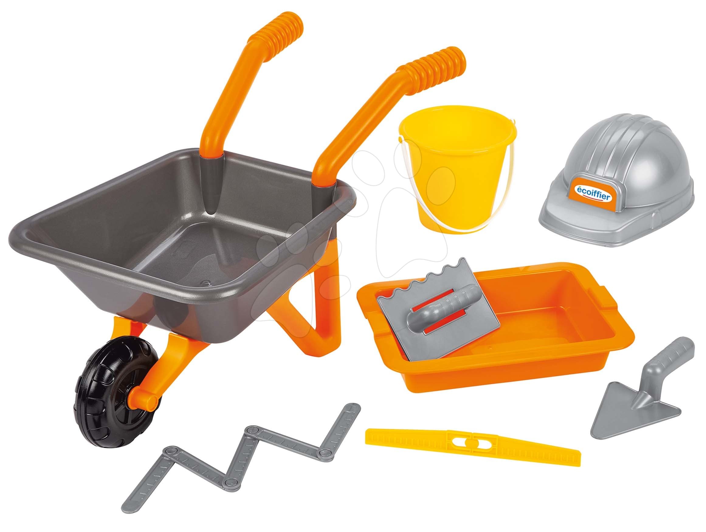 Murársky fúrik The Builder Kit Écoiffier s prilbou a pracovným náradím od 18 mes 1