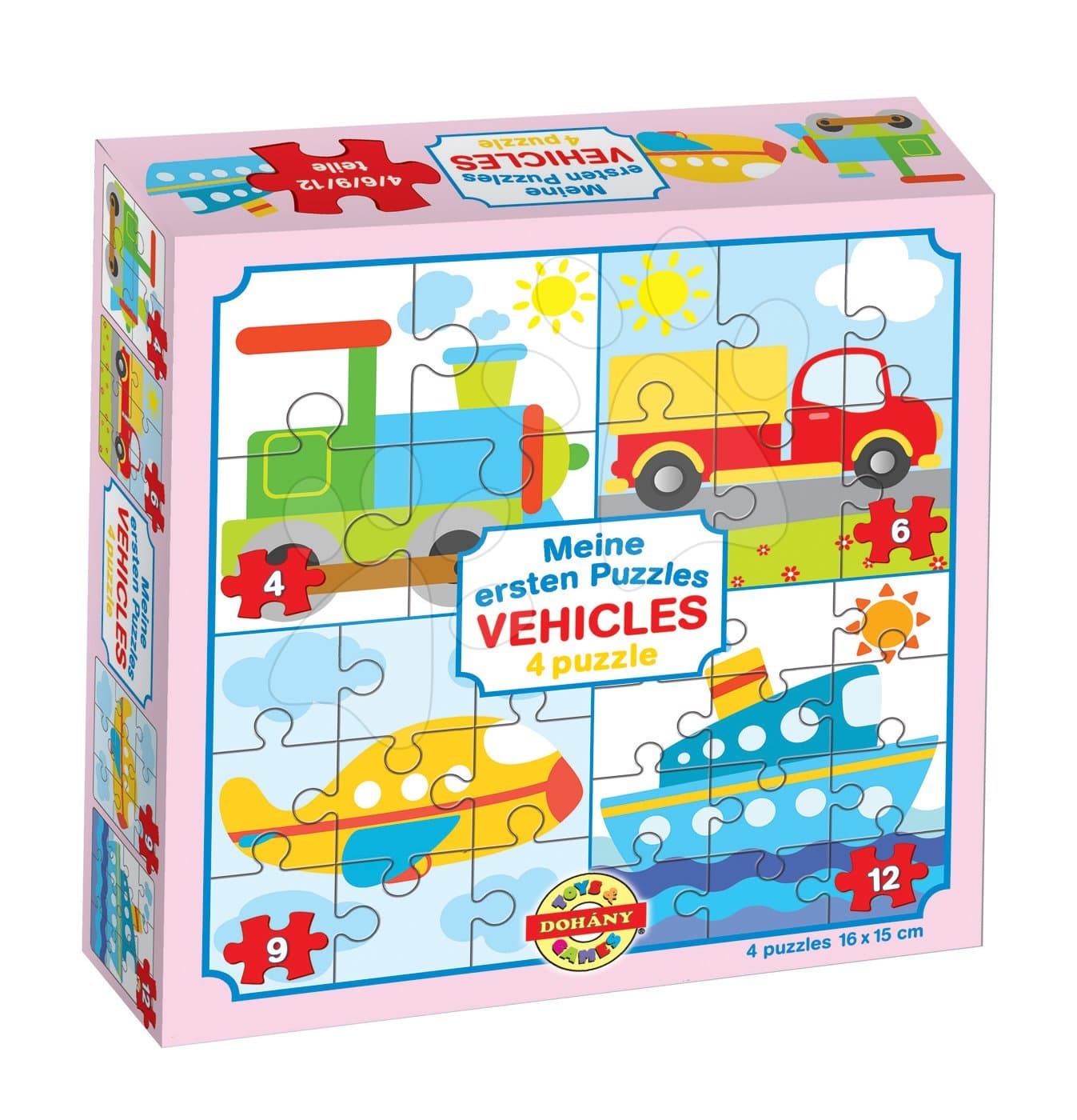 Dohány detské puzzle Moje prvé puzzle vozidlá 500-6 1